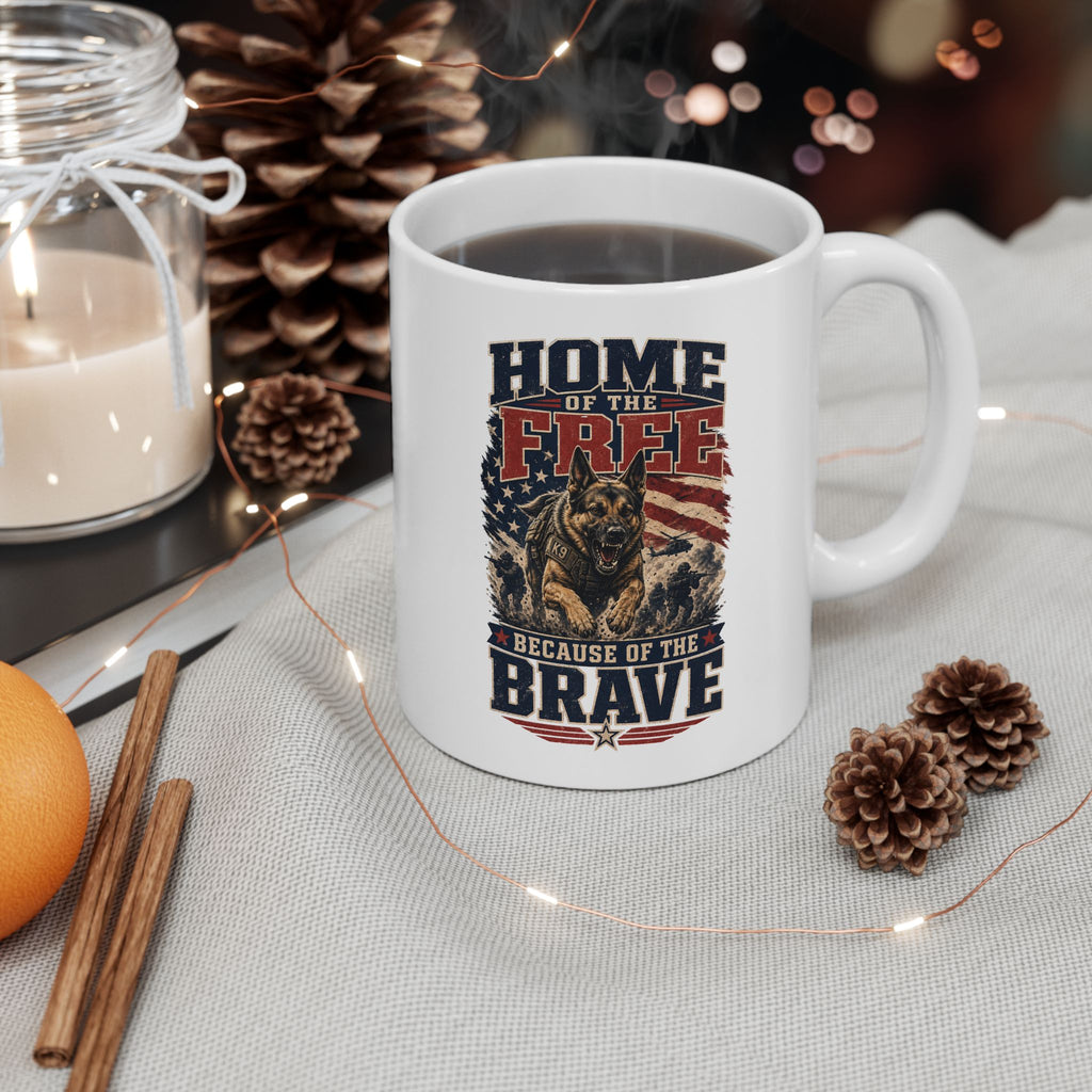 1776 American Freedom Ceramic Mug — Patriotic Police Shield Design (11oz & 15oz)