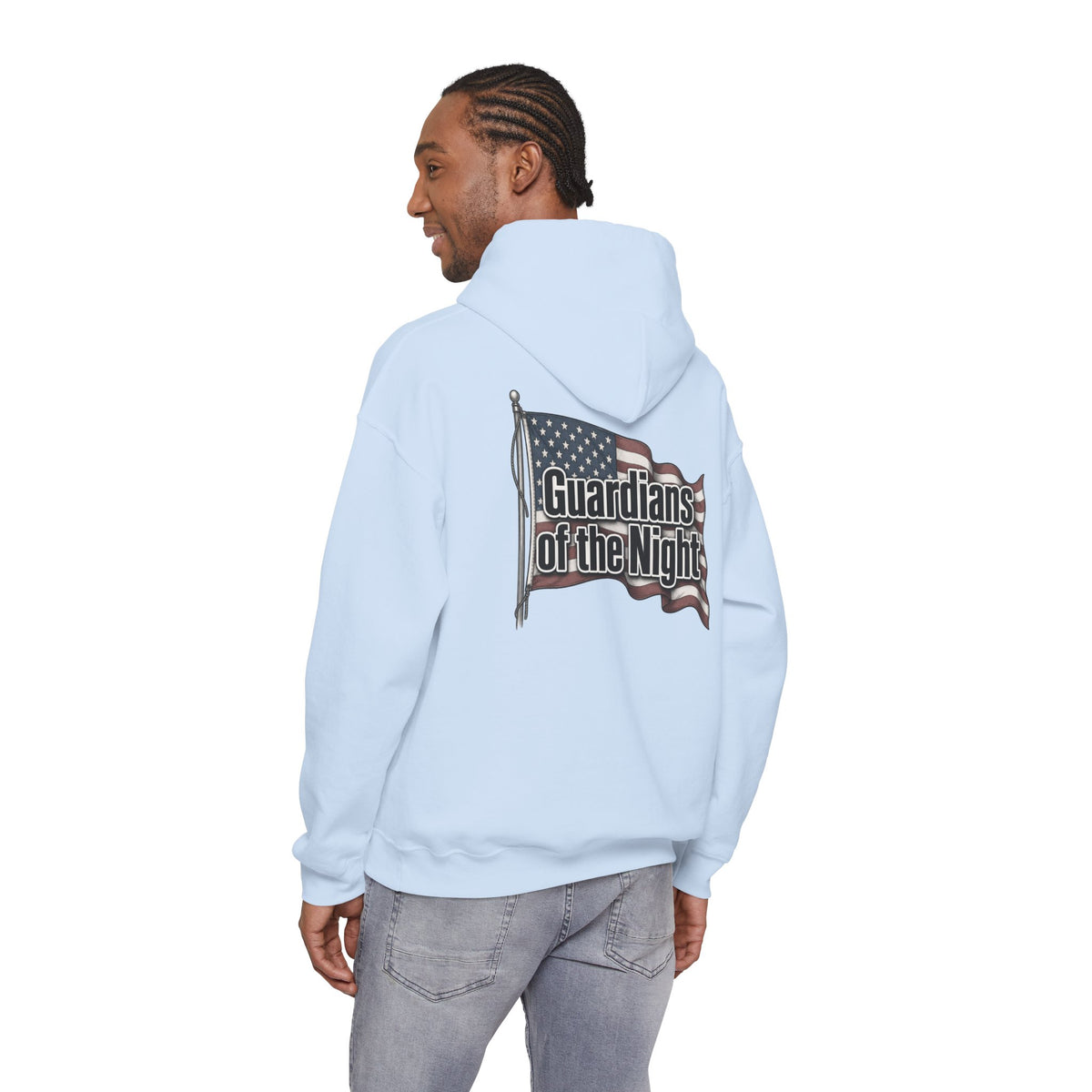 Guardians of the Night Hoodie – Patriotic American Flag Sweatshirt