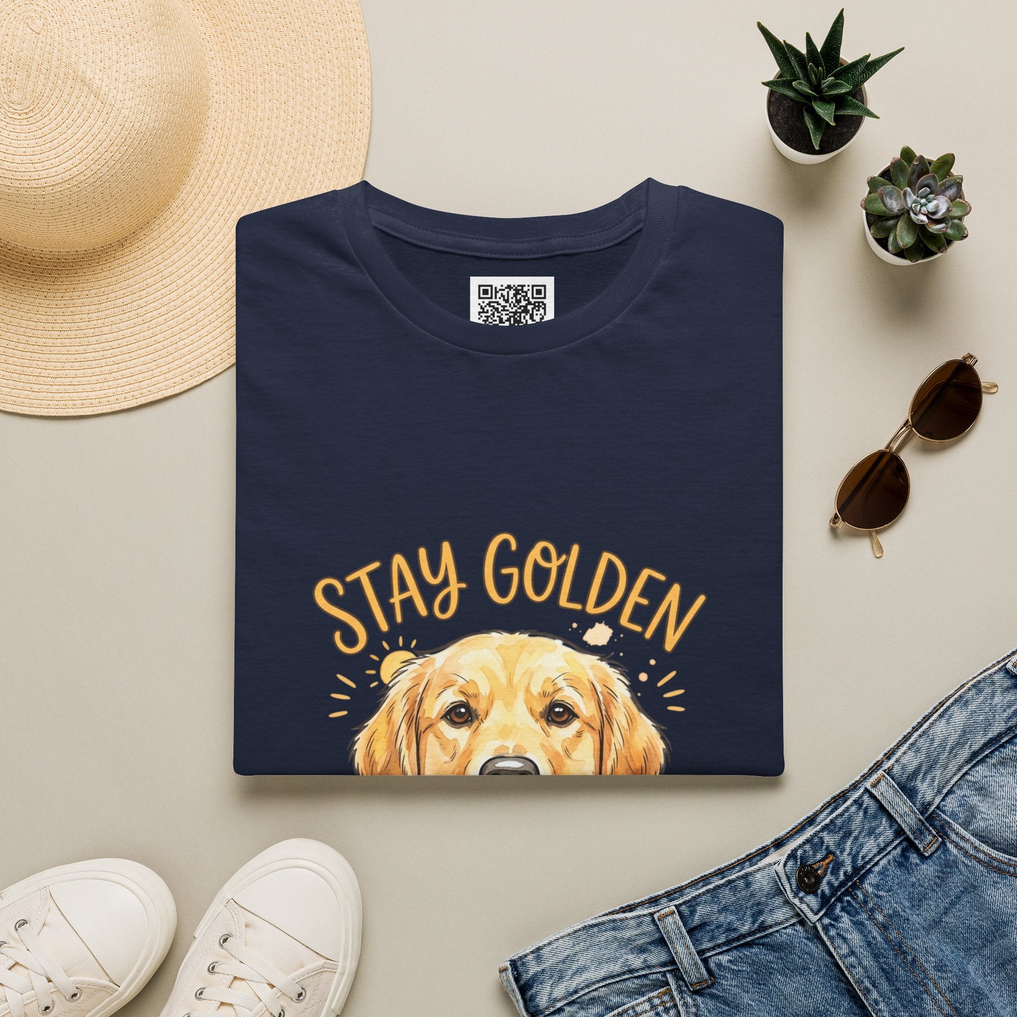"Stay Golden" Golden Retriever Graphic Tee