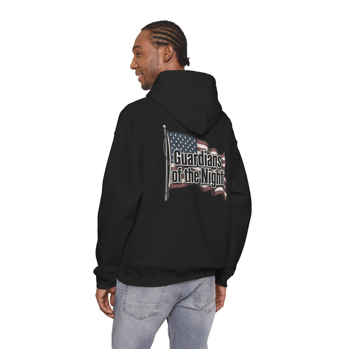 Guardians of the Night Hoodie – Patriotic American Flag Sweatshirt