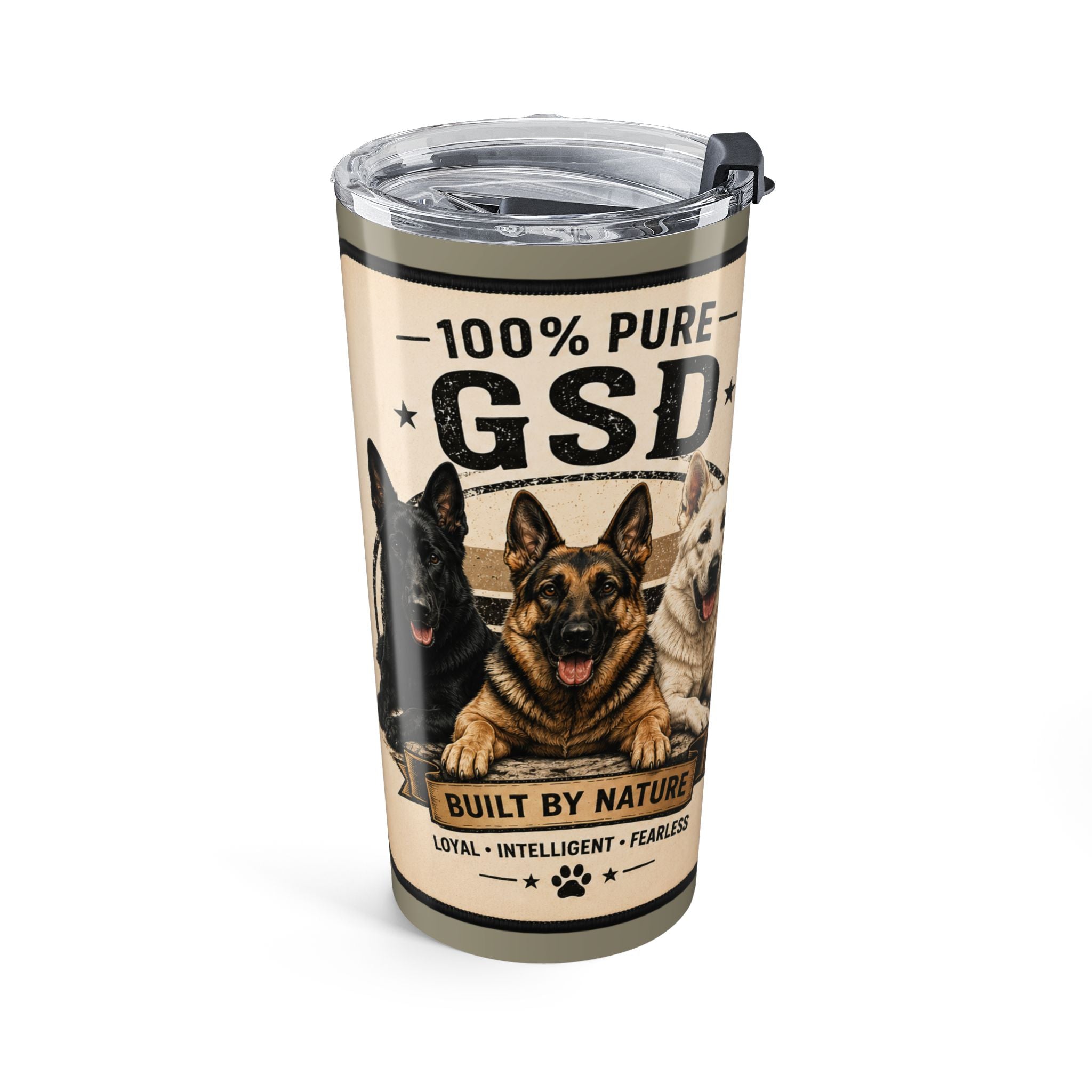 20oz GSD — 'Pure Breed' Travel Coffee Cup