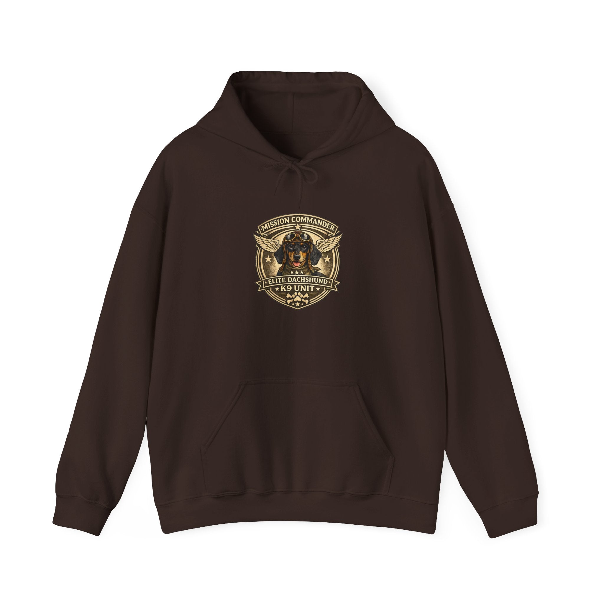 Dachshund — "Long Dog" Vintage Badge Graphic