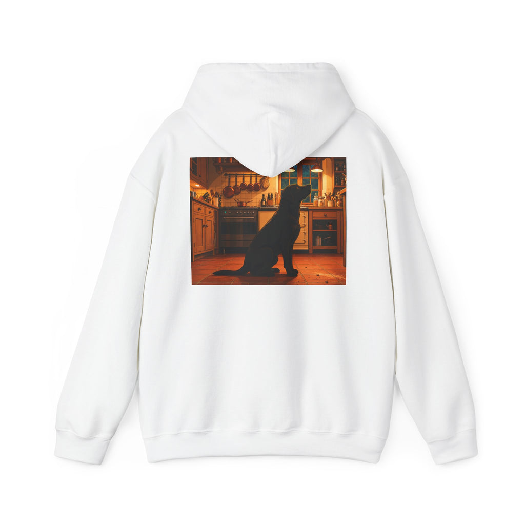 Labrador Retriever Hoodie — “Chief Crumb Inspector” Cute Labrador Kitchen Portrait Pullover