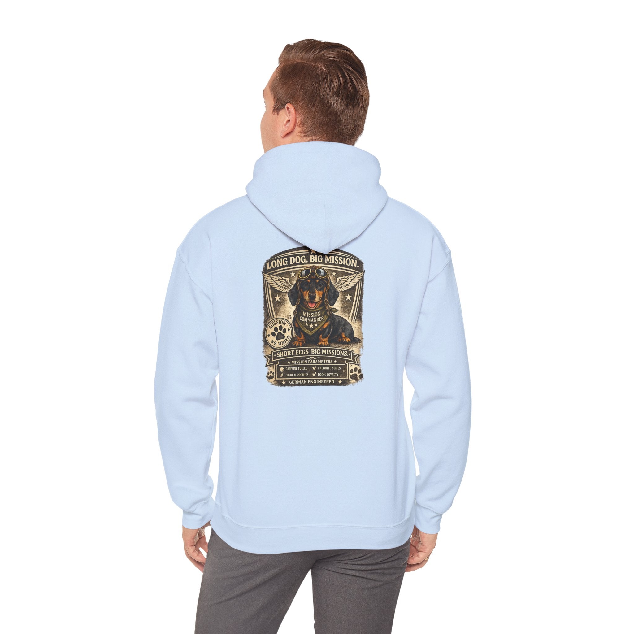 Dachshund — "Long Dog" Vintage Badge Graphic