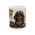 Dachshund Biker – 'Mission Brew' Coffee Cup