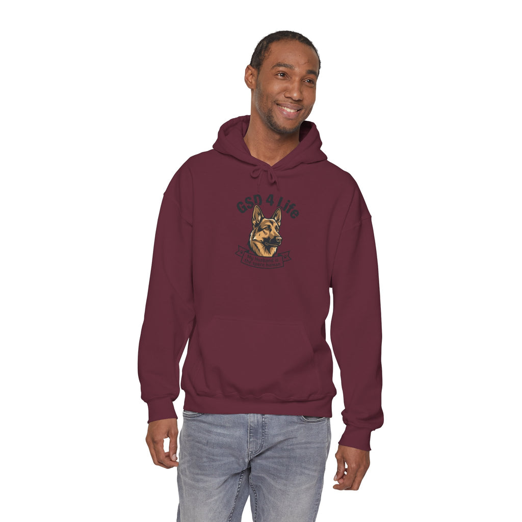 GSD 4 Life Hoodie — my husband is the spare human