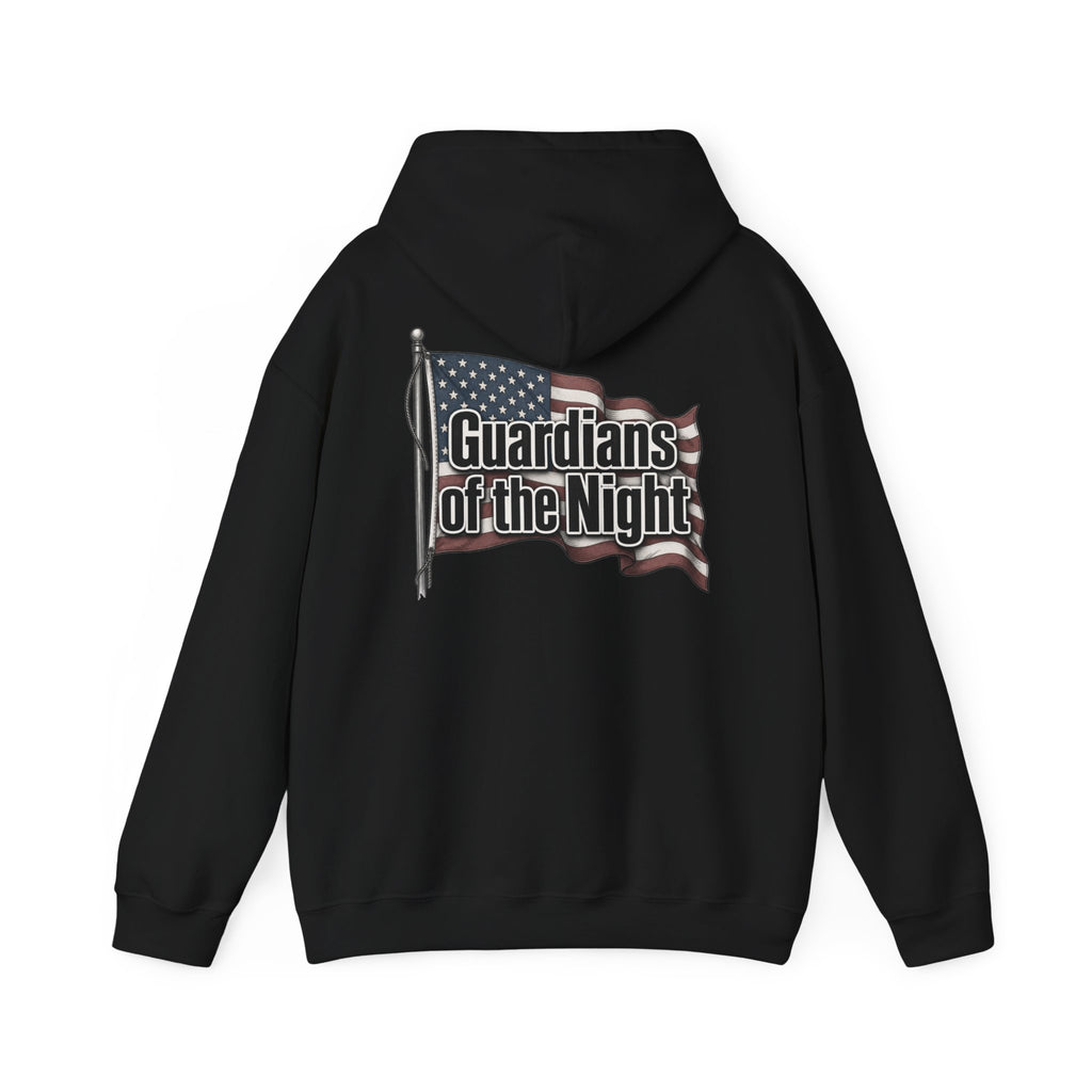 Guardians of the Night Hoodie – Patriotic American Flag Sweatshirt