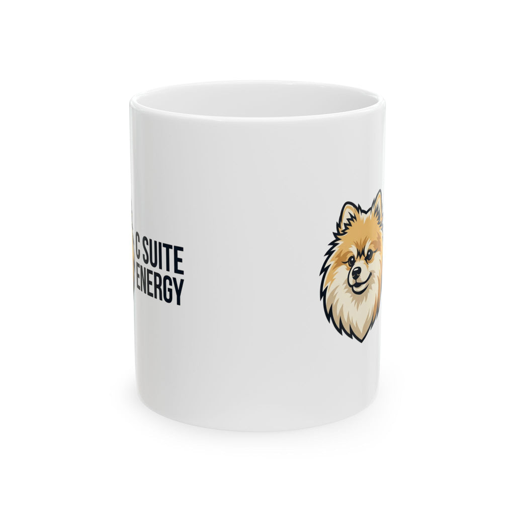 Pomeranian Energy Ceramic Mug – Cute Pomeranian Dog Coffee Cup (11oz, 15oz)