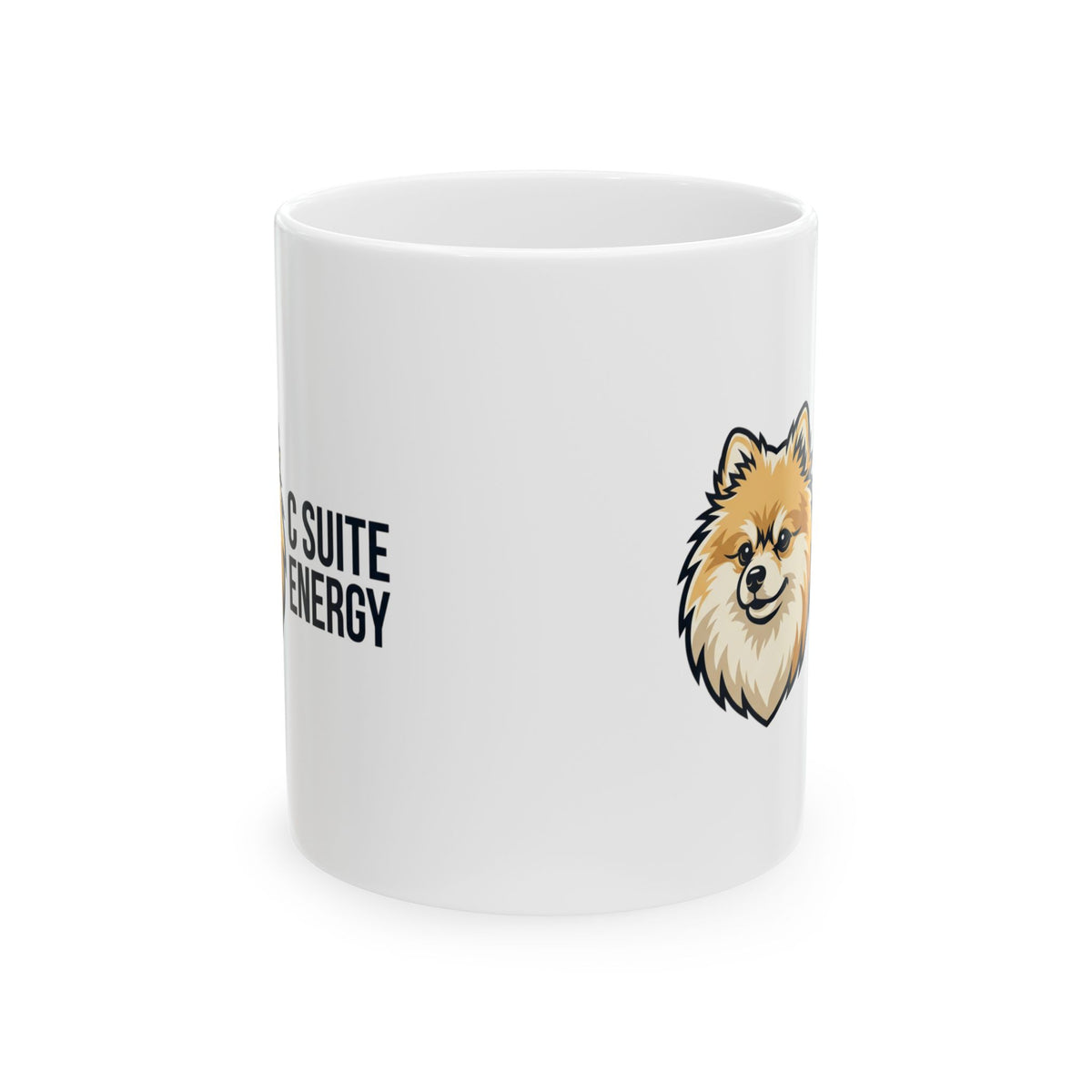 Pomeranian Energy Ceramic Mug – Cute Pomeranian Dog Coffee Cup (11oz, 15oz)