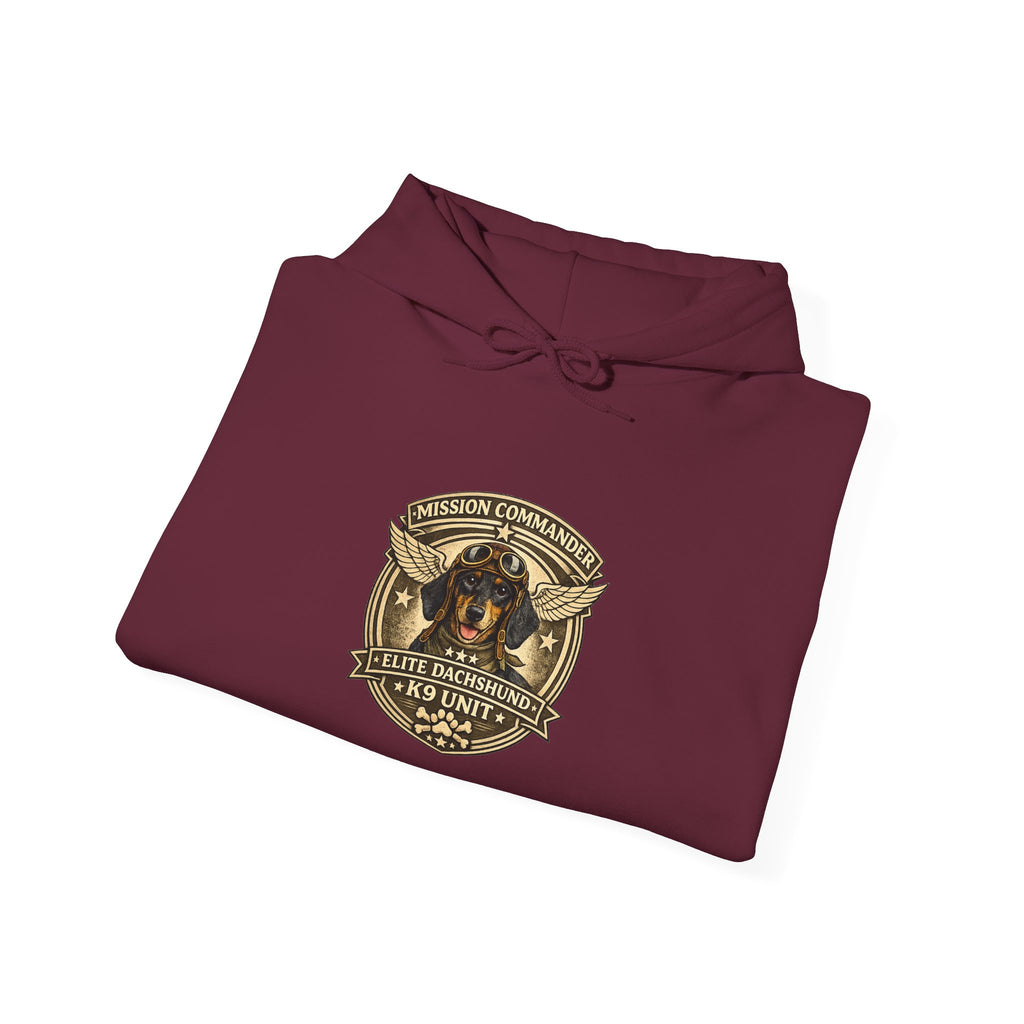 Dachshund — "Long Dog" Vintage Badge Graphic