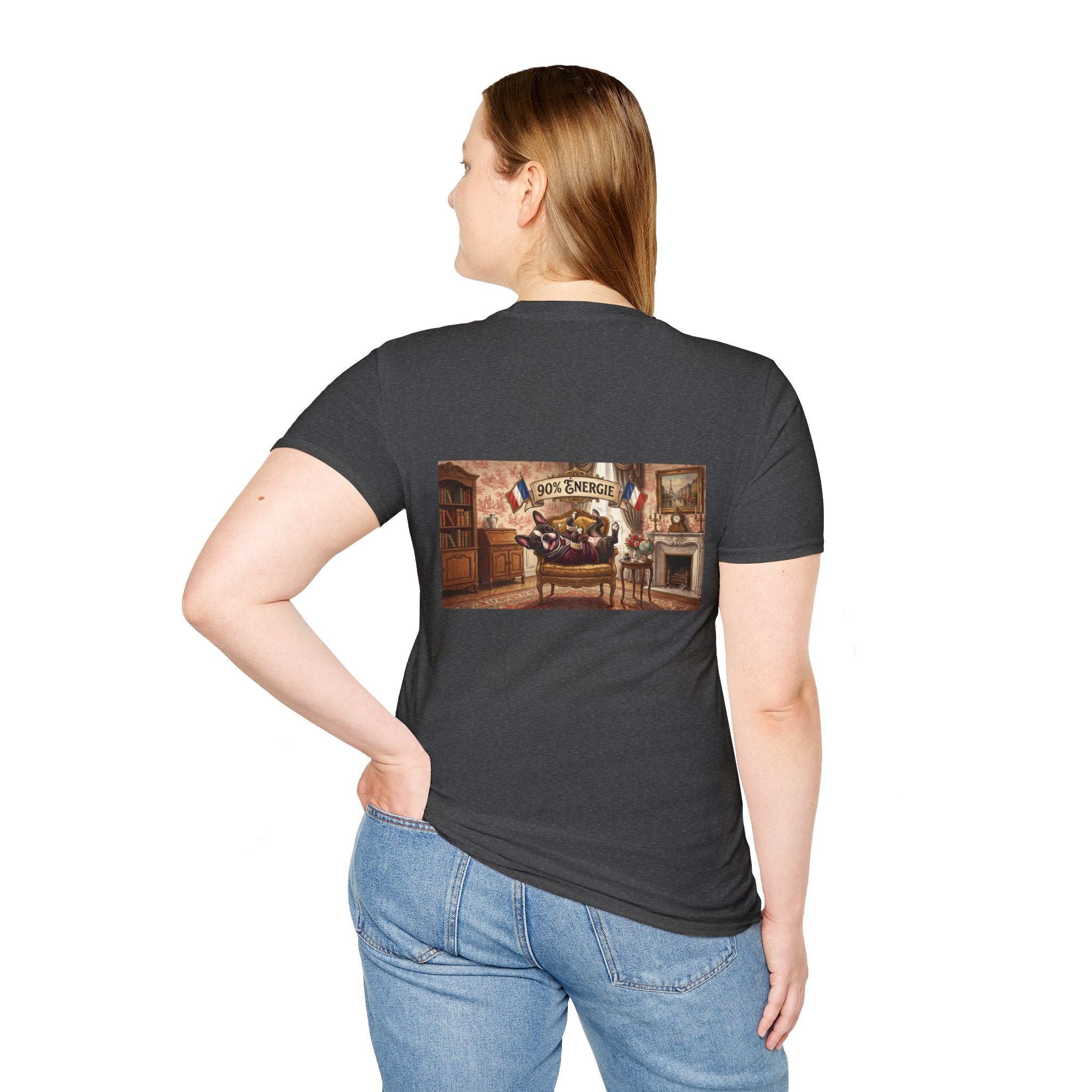 French Bulldog 90% Energy T-Shirt Graphic Tee