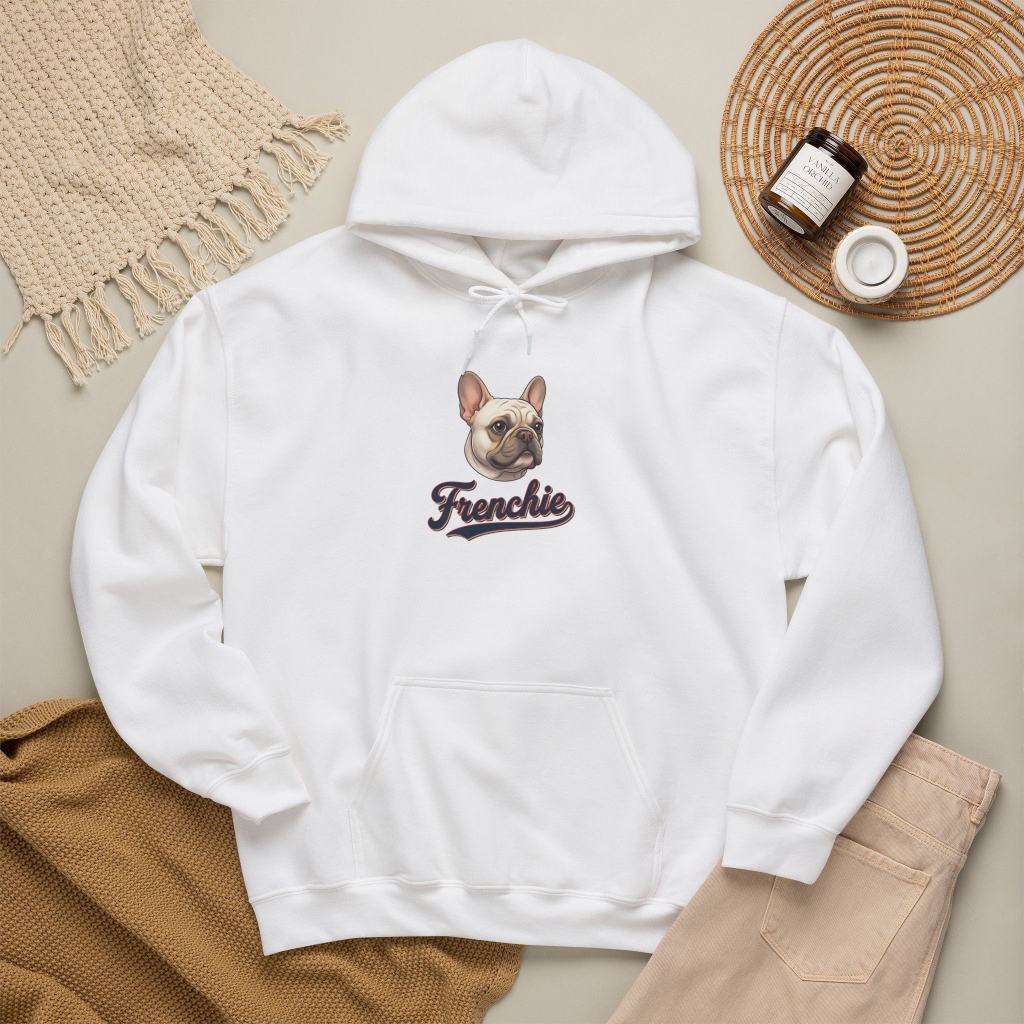 Frenchie Hoodie 90% Energy — Graphic Pullover