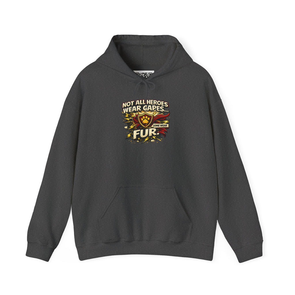 German Shepherd Protector Hoodie — "Not All Heroes Wear Capes" Dog Lover Pullover