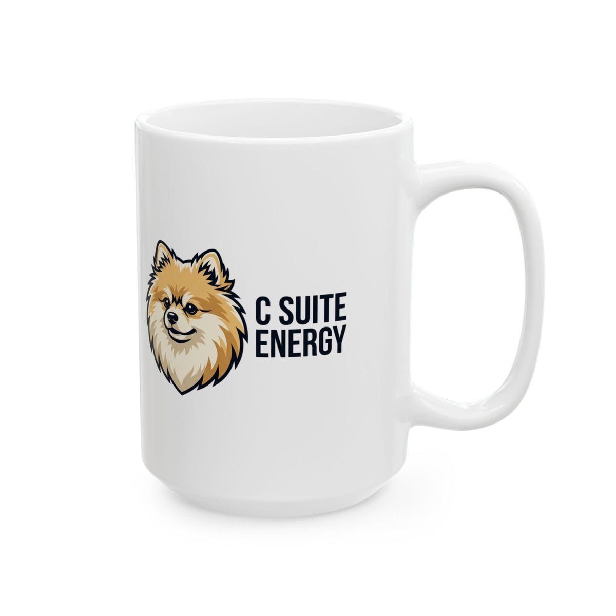Pomeranian Energy Ceramic Mug – Cute Pomeranian Dog Coffee Cup (11oz, 15oz)