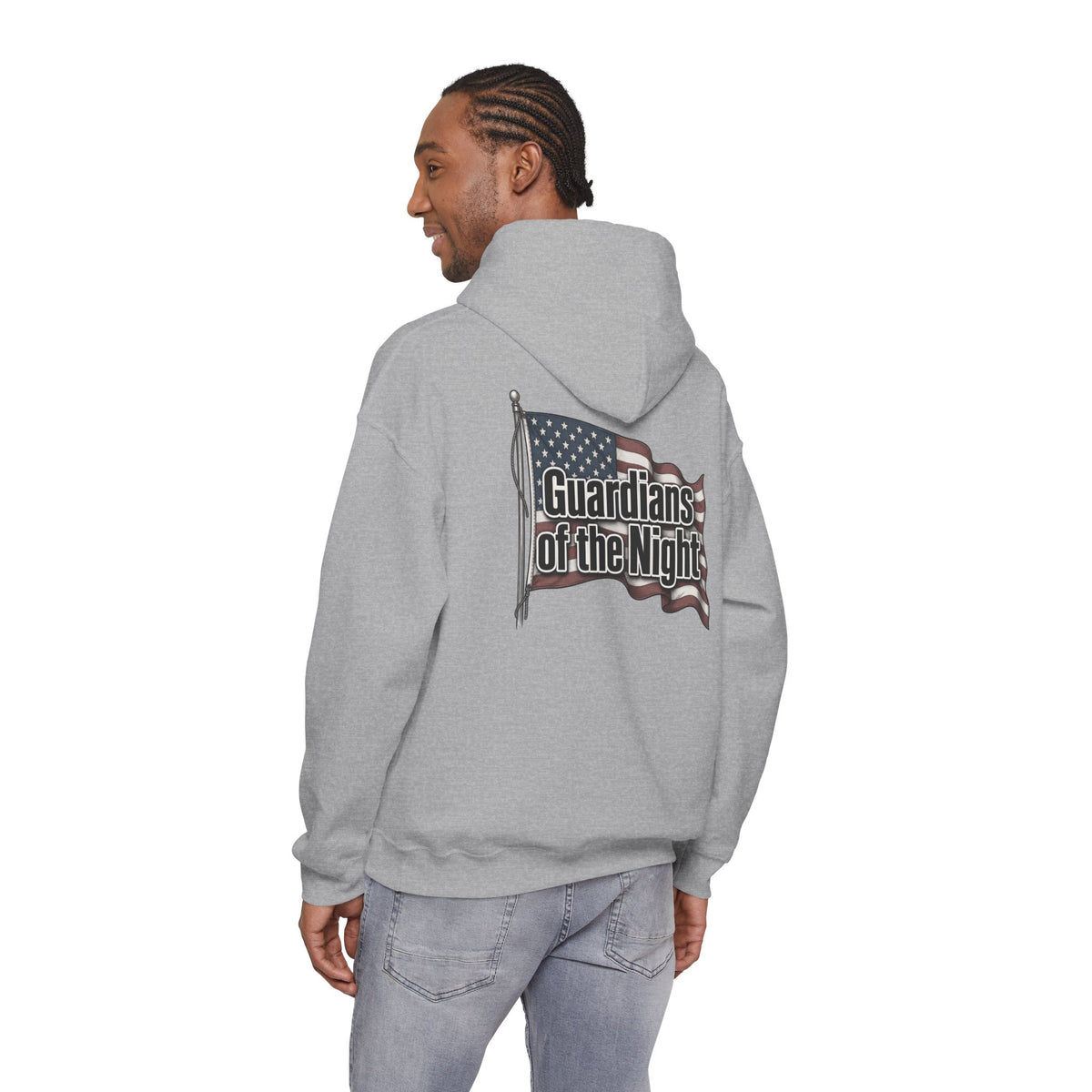 Guardians of the Night Hoodie – Patriotic American Flag Sweatshirt