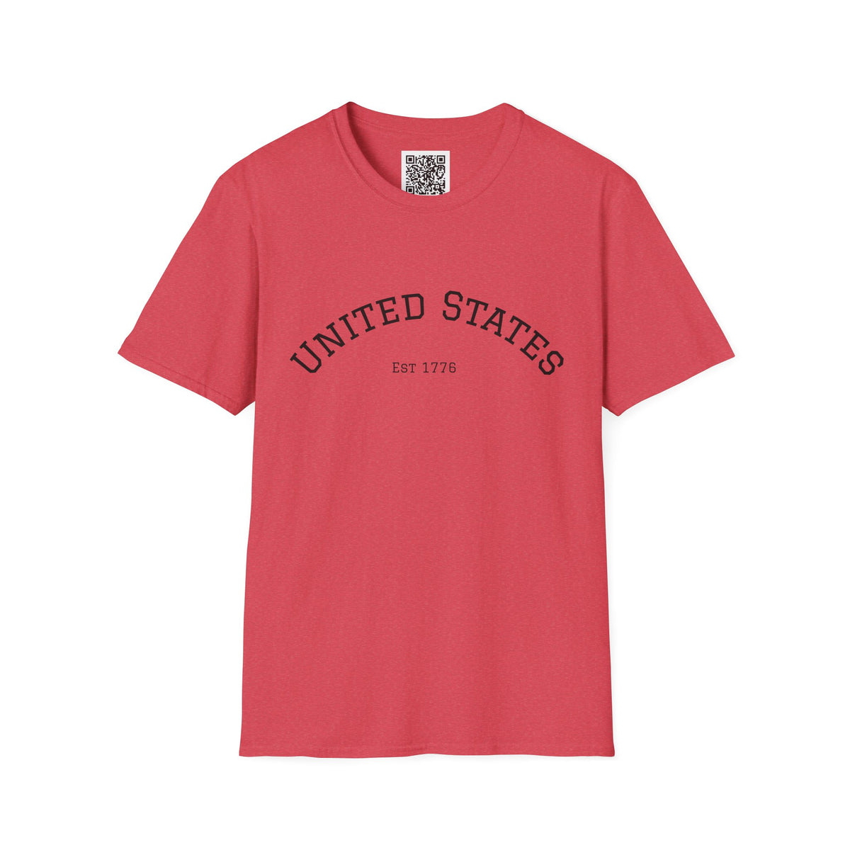 United States EST 1776 T-Shirt | Patriotic Vintage Script Tee