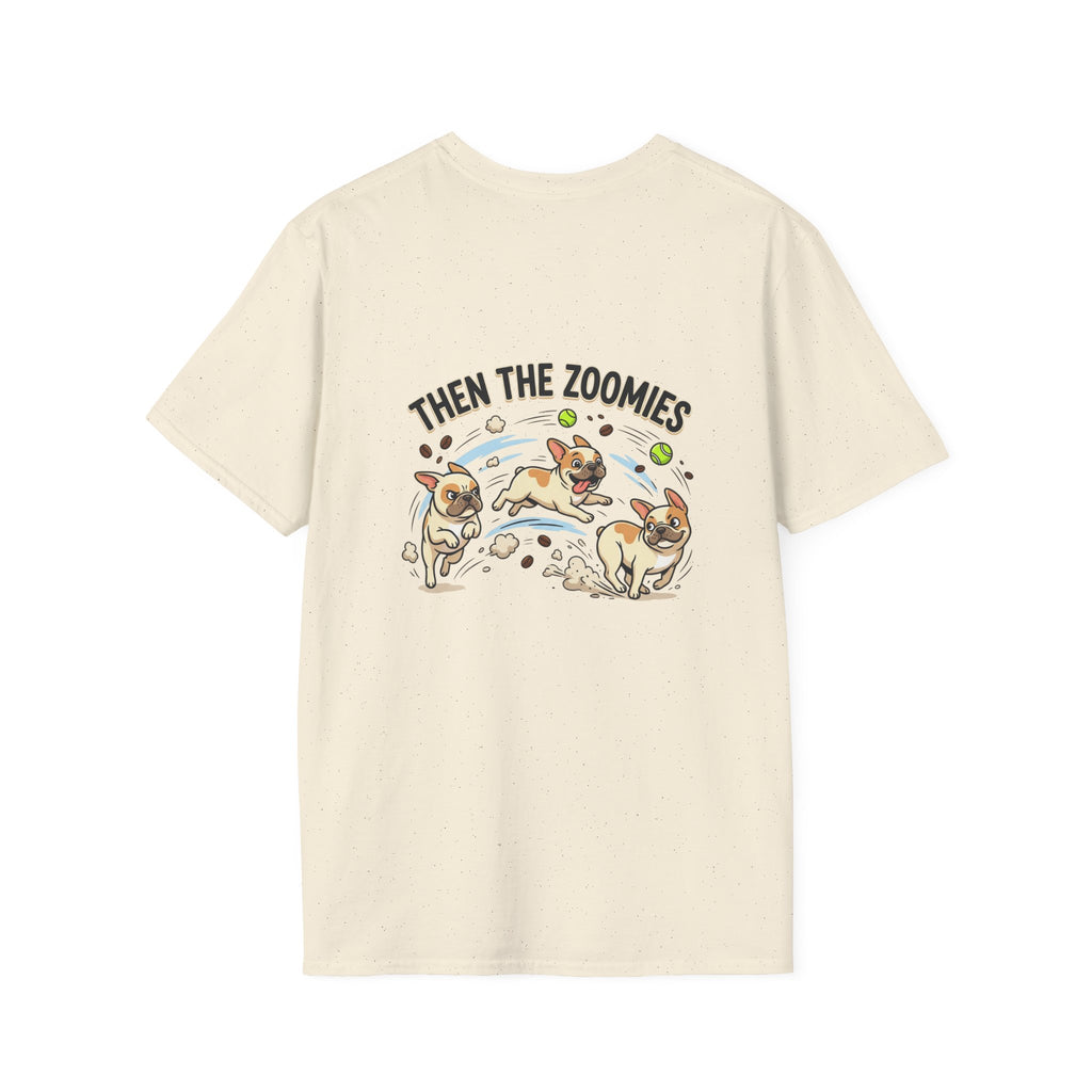 French Bulldog "Coffee First" T-Shirt