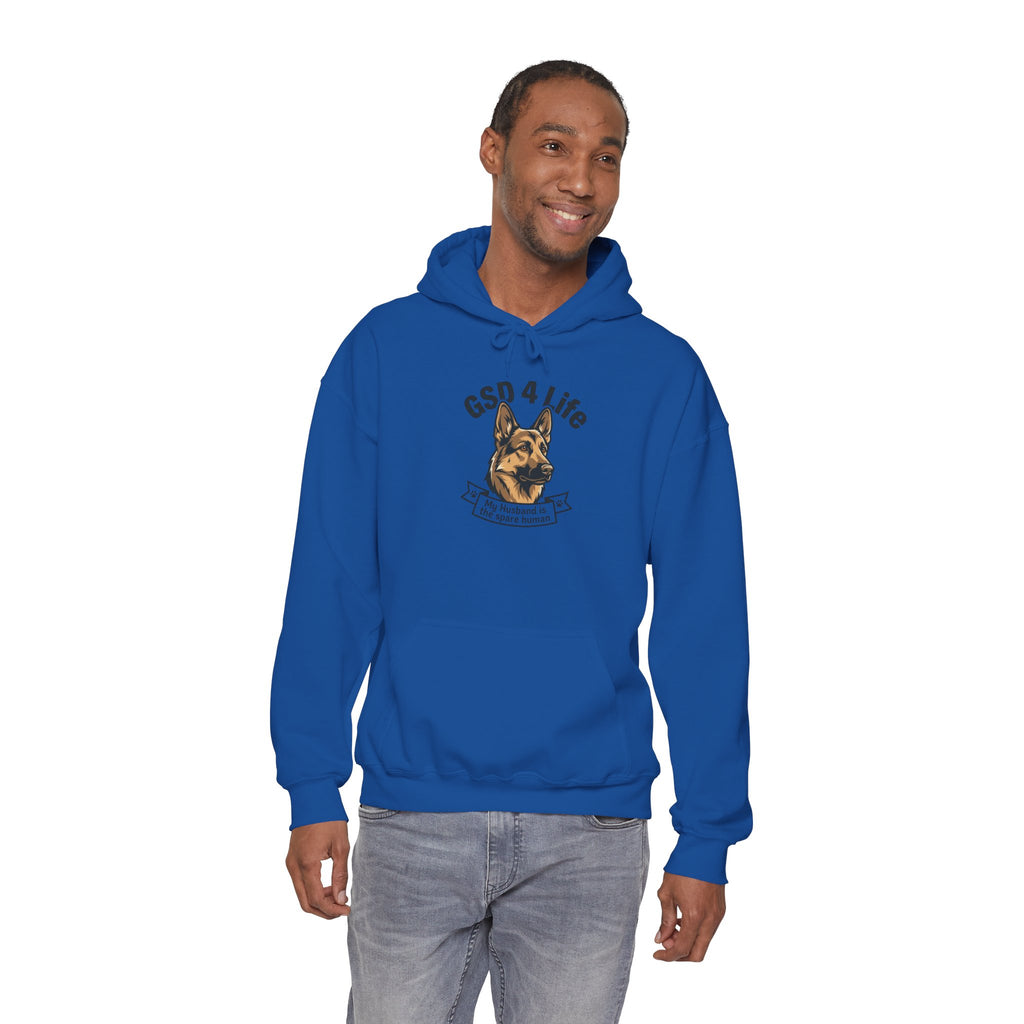 GSD 4 Life Hoodie — my husband is the spare human
