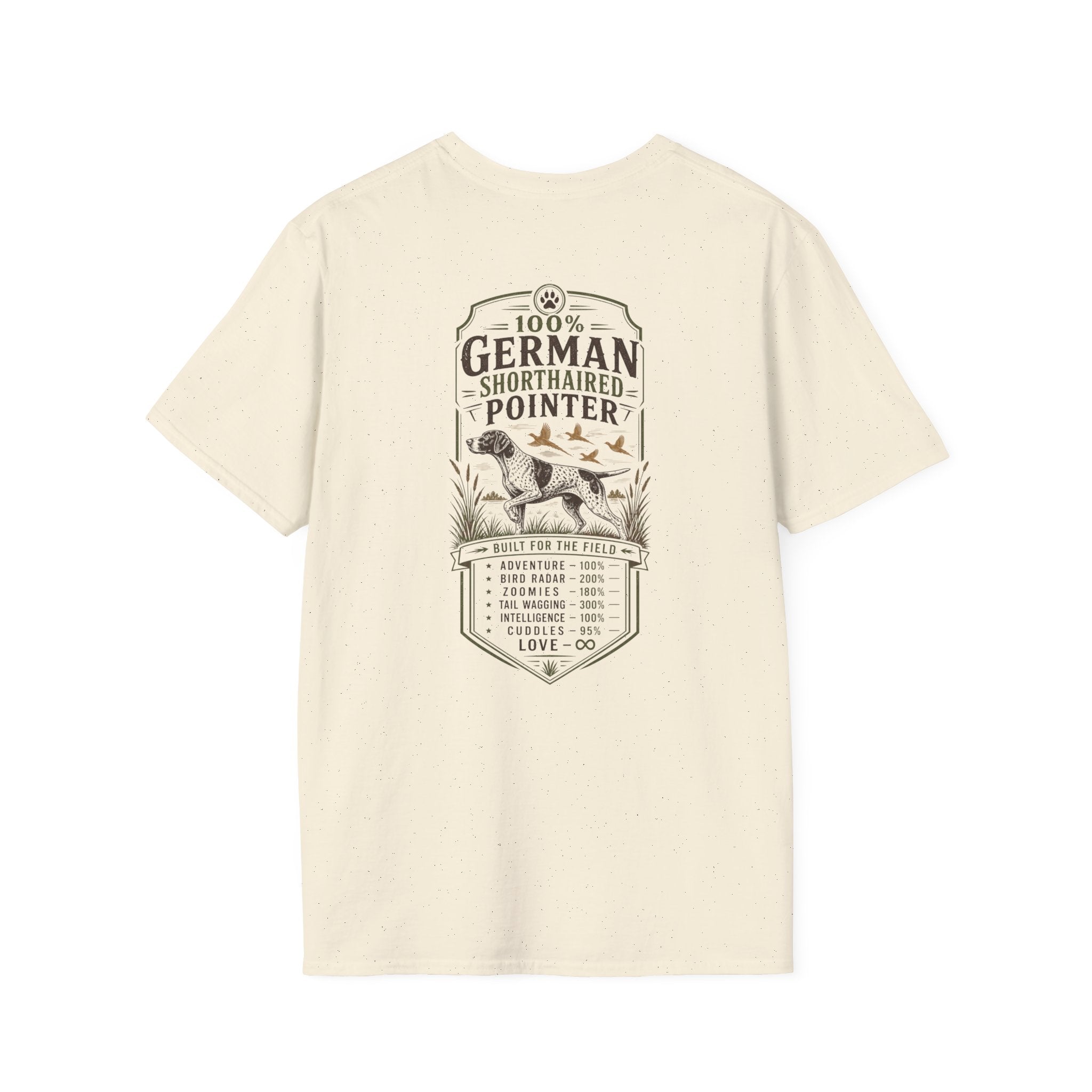 Pointer Dog Graphic T‑Shirt — Vintage Hunting Bird Design