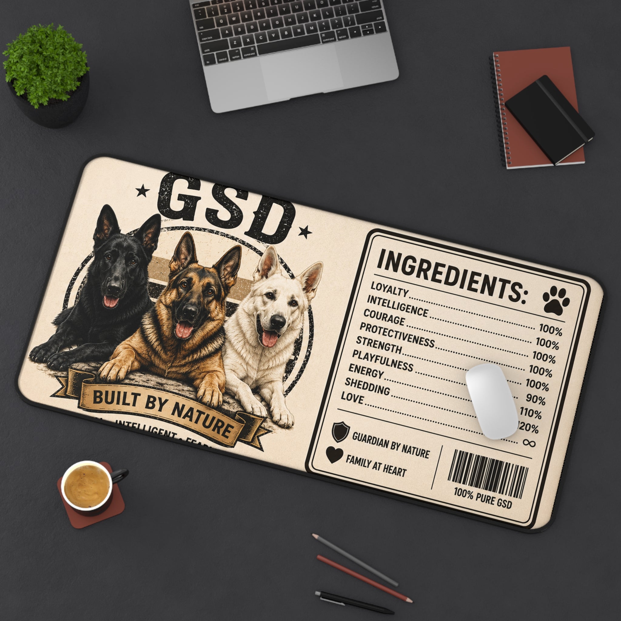 100% Pure GSD Desk Mat