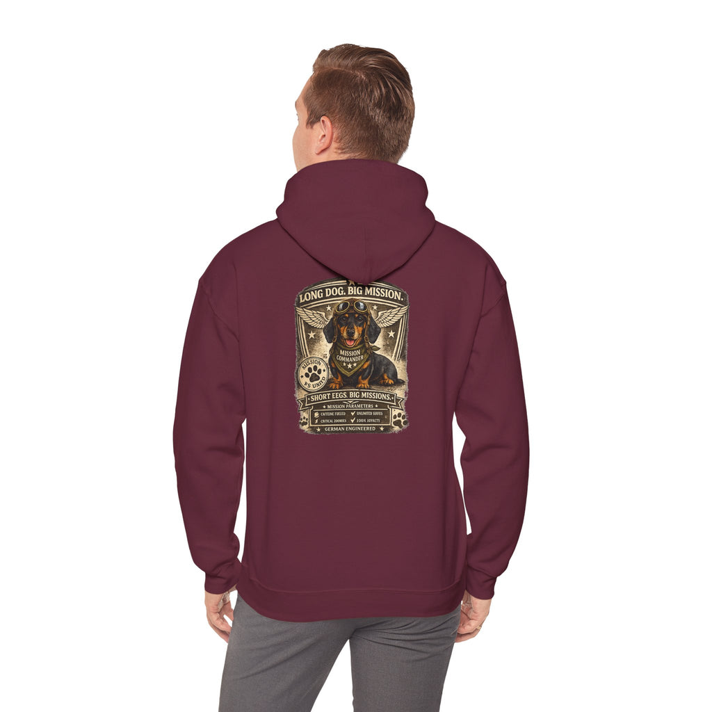 Dachshund — "Long Dog" Vintage Badge Graphic
