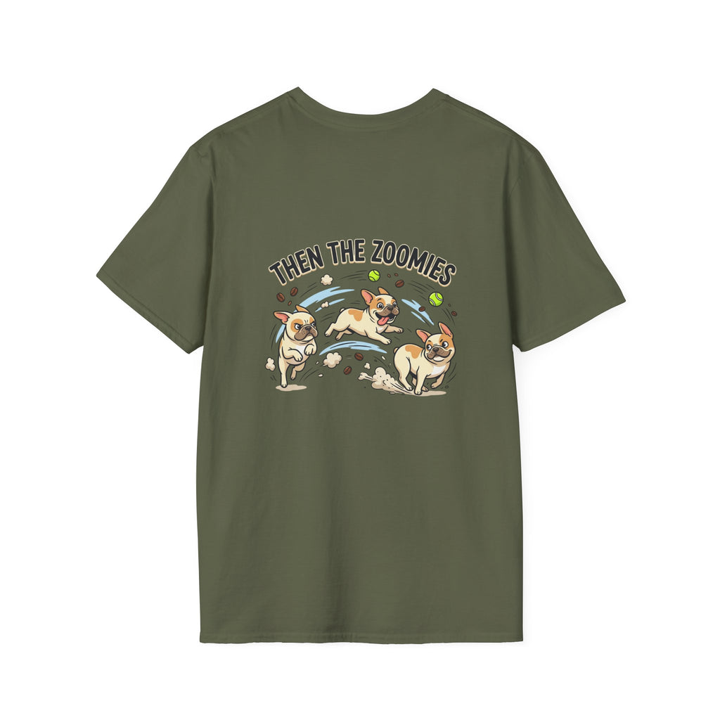 French Bulldog "Coffee First" T-Shirt