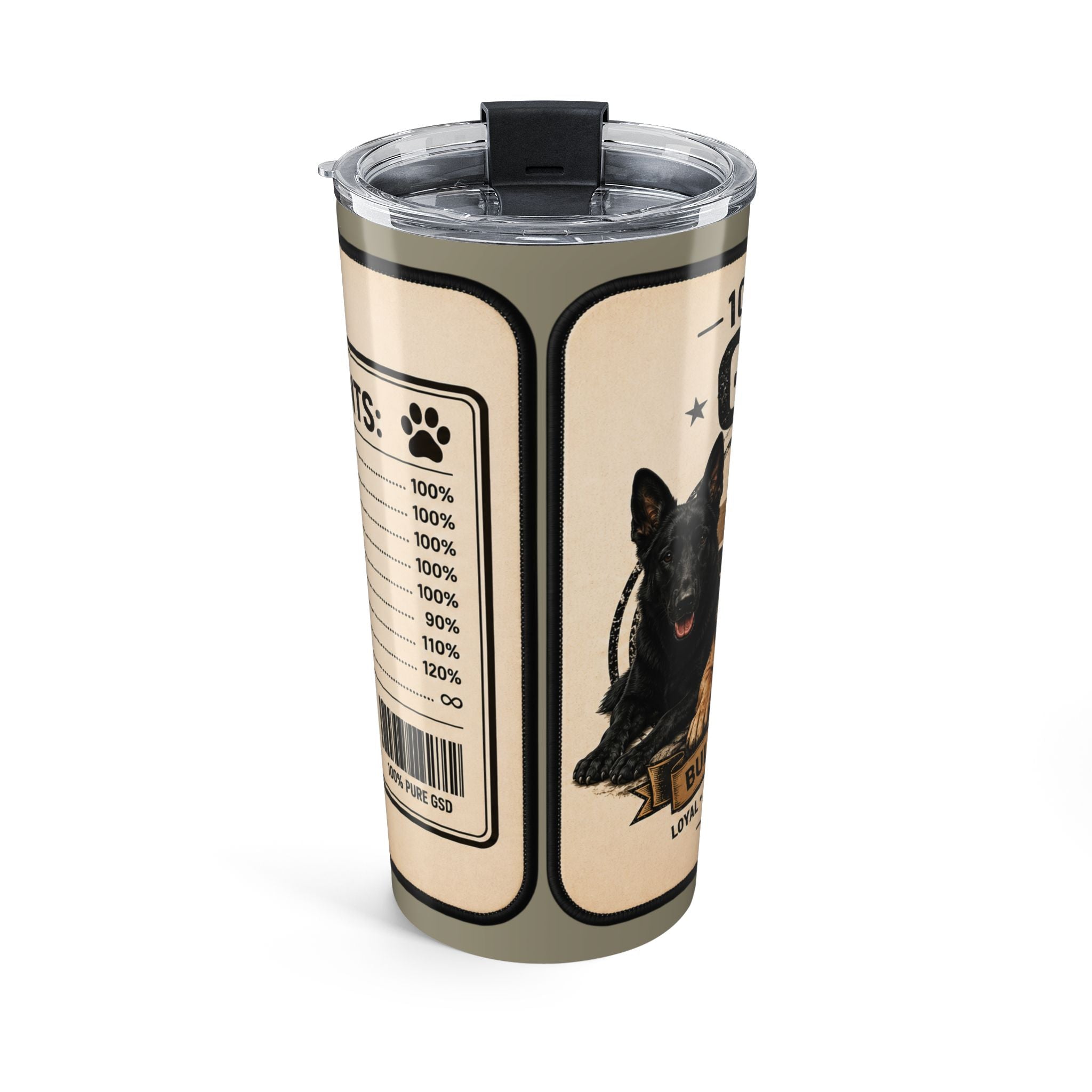 20oz GSD — 'Pure Breed' Travel Coffee Cup