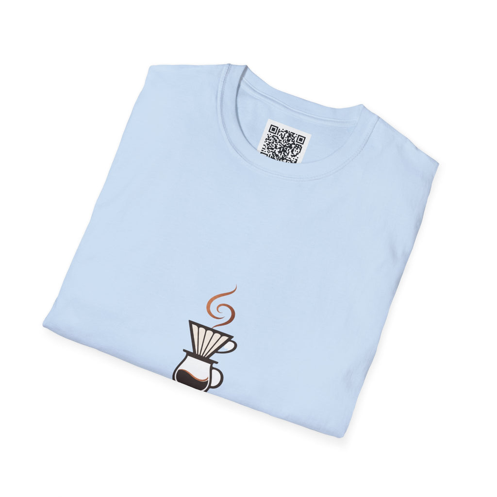 Pomeranian Pom Pom Coffee Pomeranian T-Shirt — “Fueled by Coffee and Pom Pom Energy”