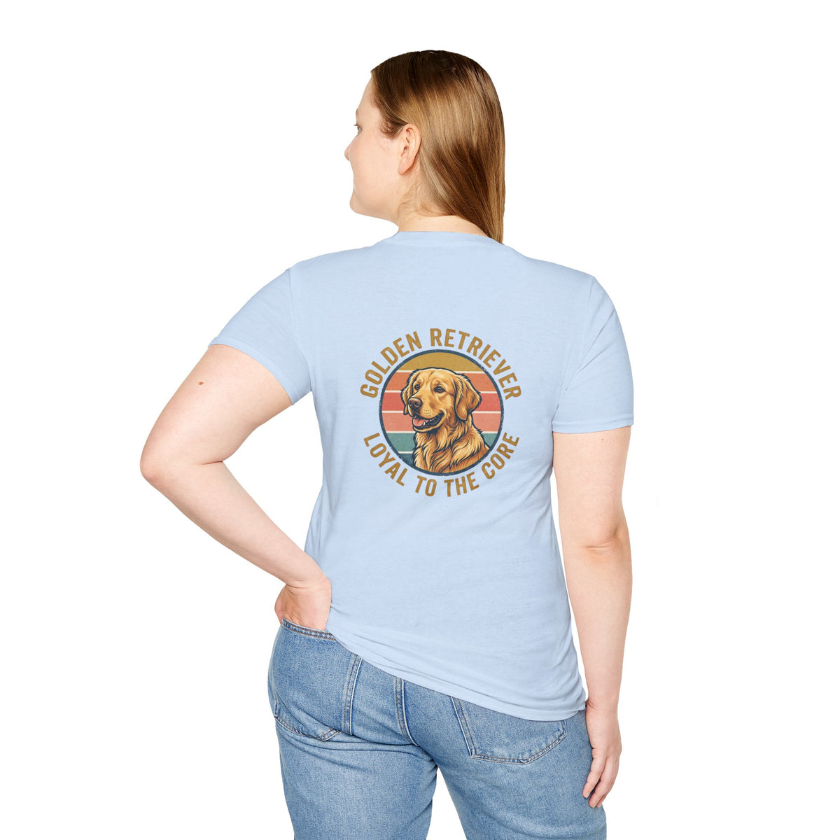 Golden Retriever Good Boy Club Print T-Shirt
