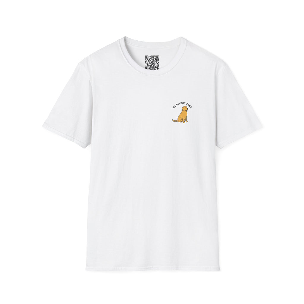 Golden Retriever Good Boy Club Print T-Shirt