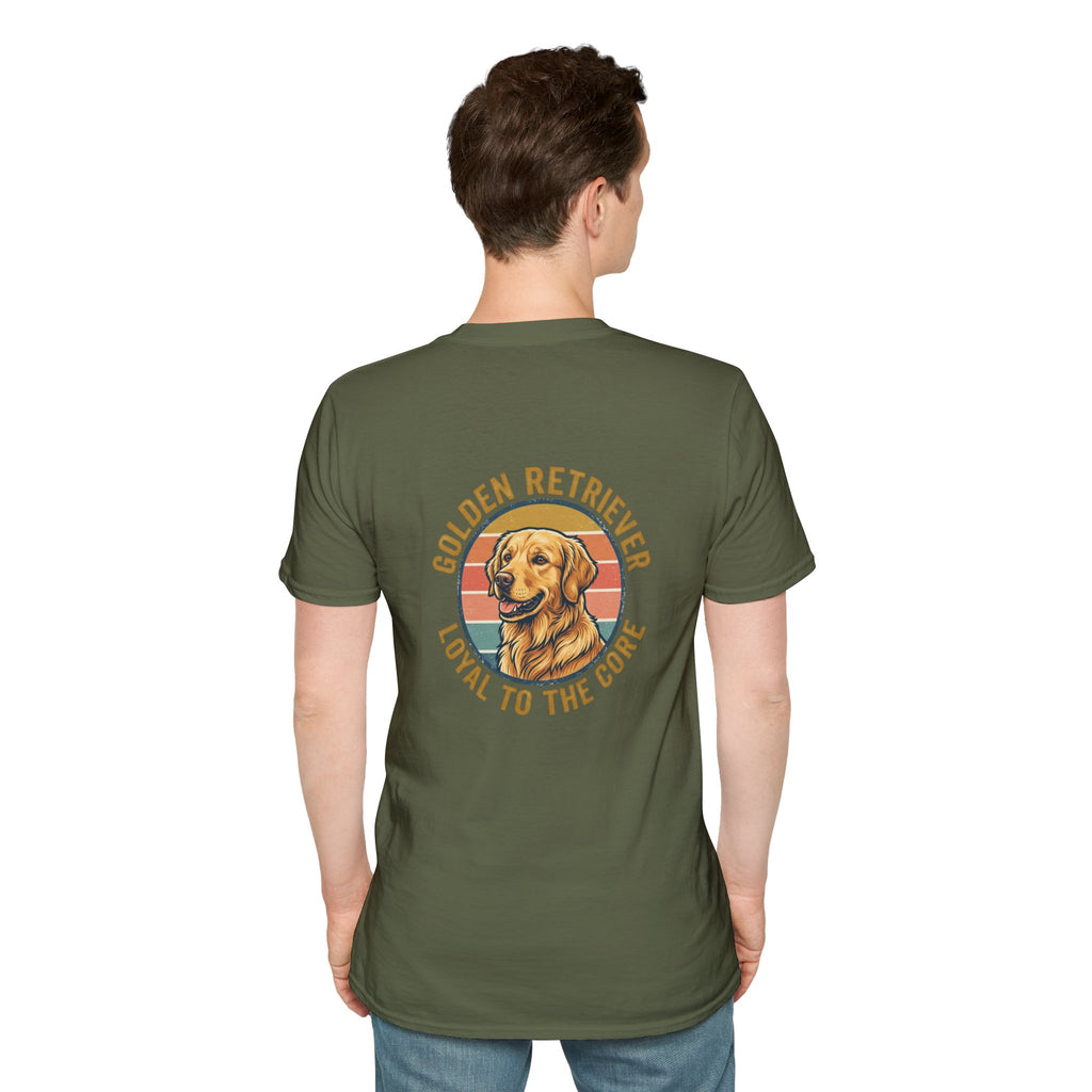 Golden Retriever Good Boy Club Print T-Shirt