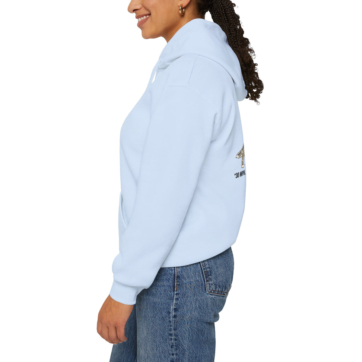 German Shepherd Hoodie - "I Can Run What's Your SuperPower" - Word Cloud Dog Silhouette Graphic Sweatshirt