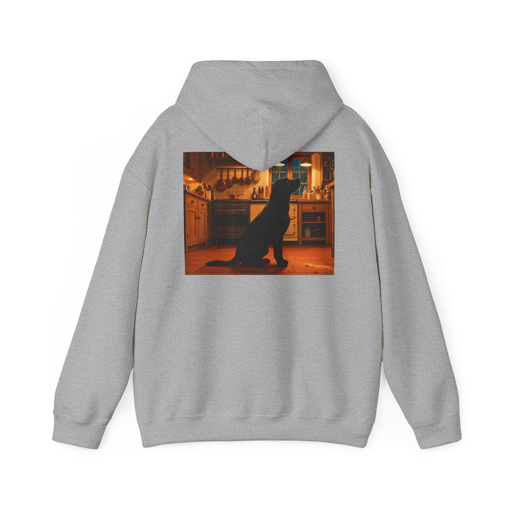 Labrador Retriever Hoodie — “Chief Crumb Inspector” Cute Labrador Kitchen Portrait Pullover