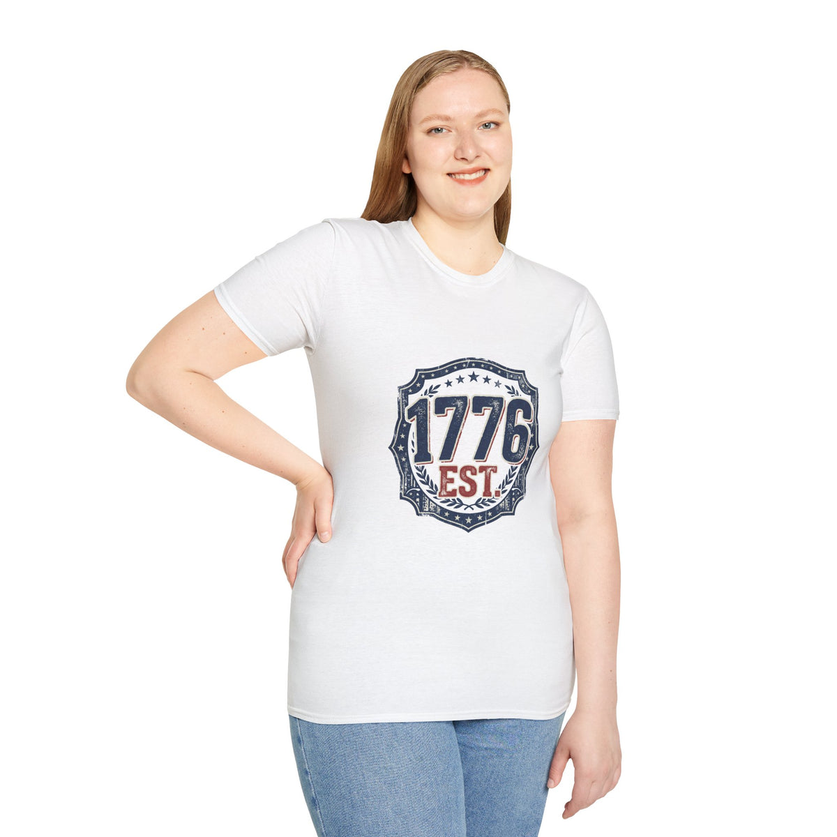 1776 Vintage Shield T-Shirt — Patriotic Independence Day Tee