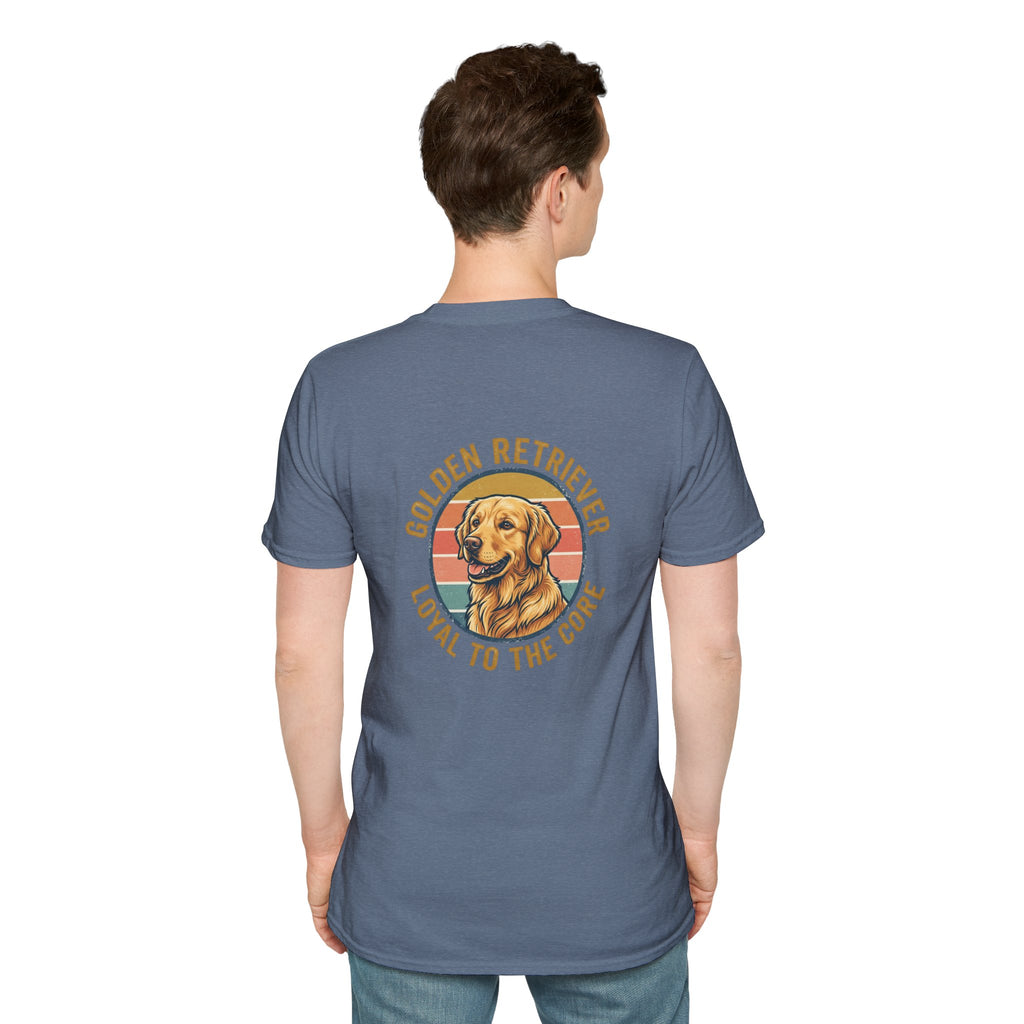 Golden Retriever Good Boy Club Print T-Shirt