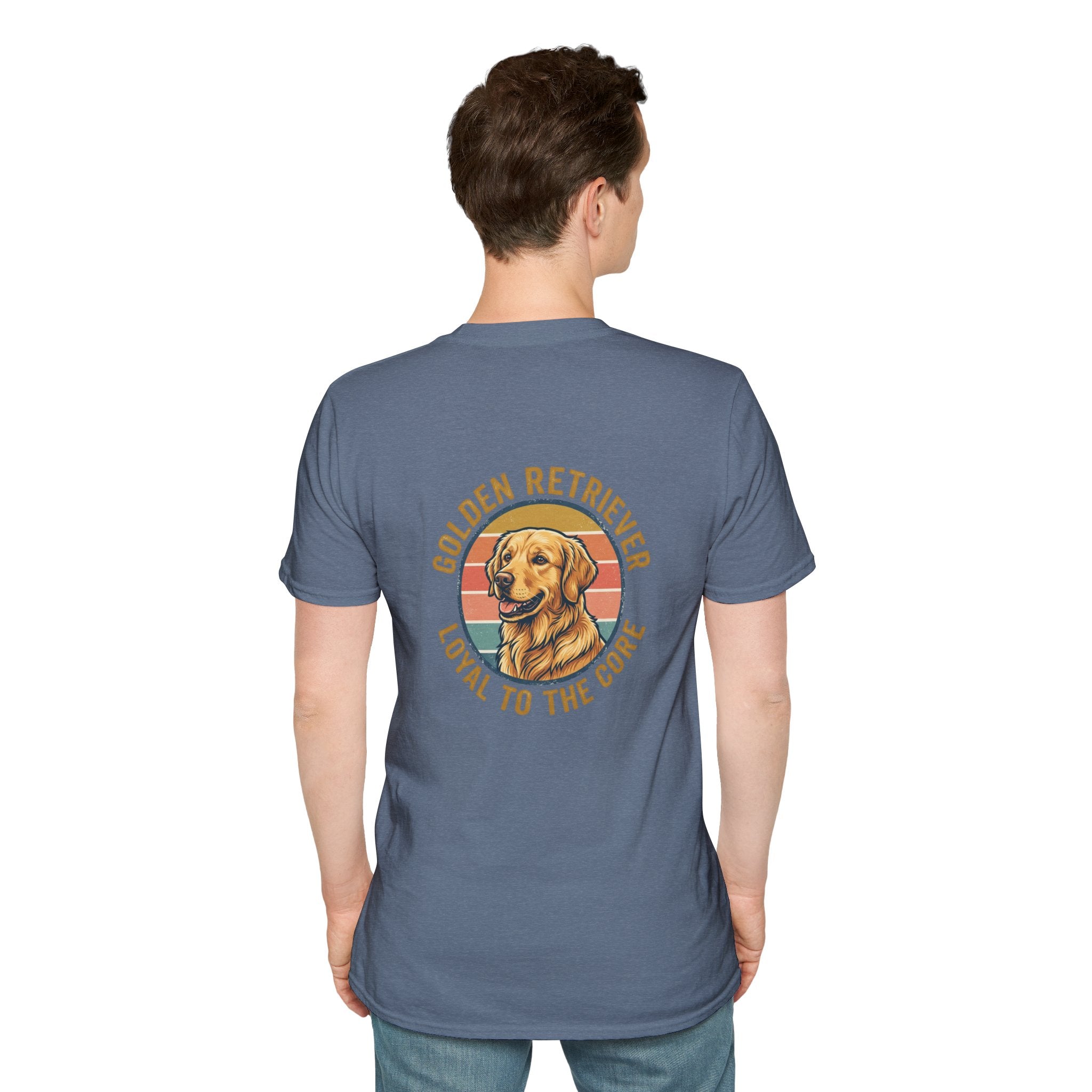 Golden Retriever Good Boy Club Print T-Shirt