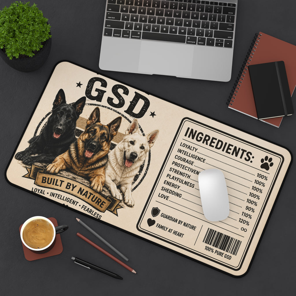 100% Pure GSD Desk Mat