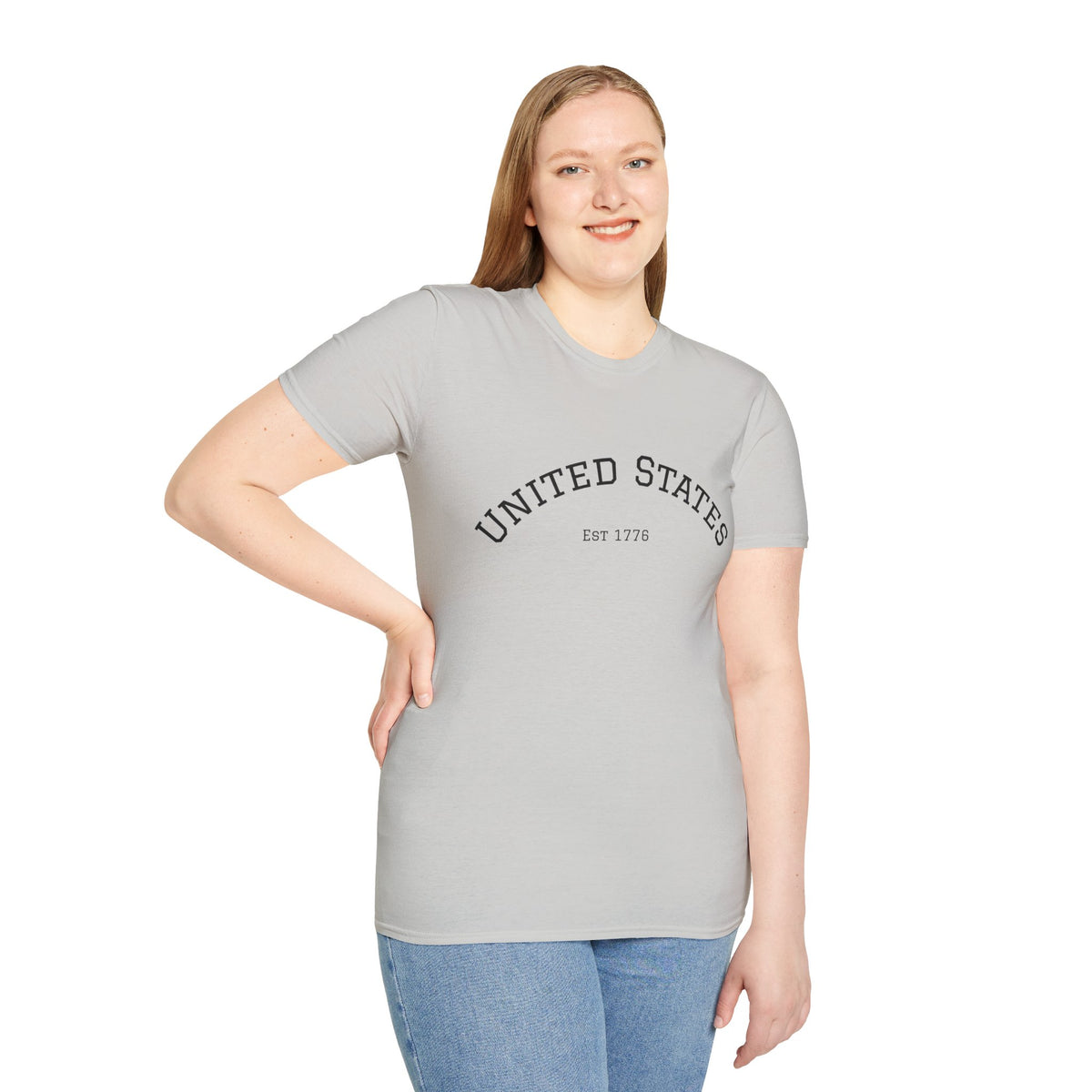 United States EST 1776 T-Shirt | Patriotic Vintage Script Tee