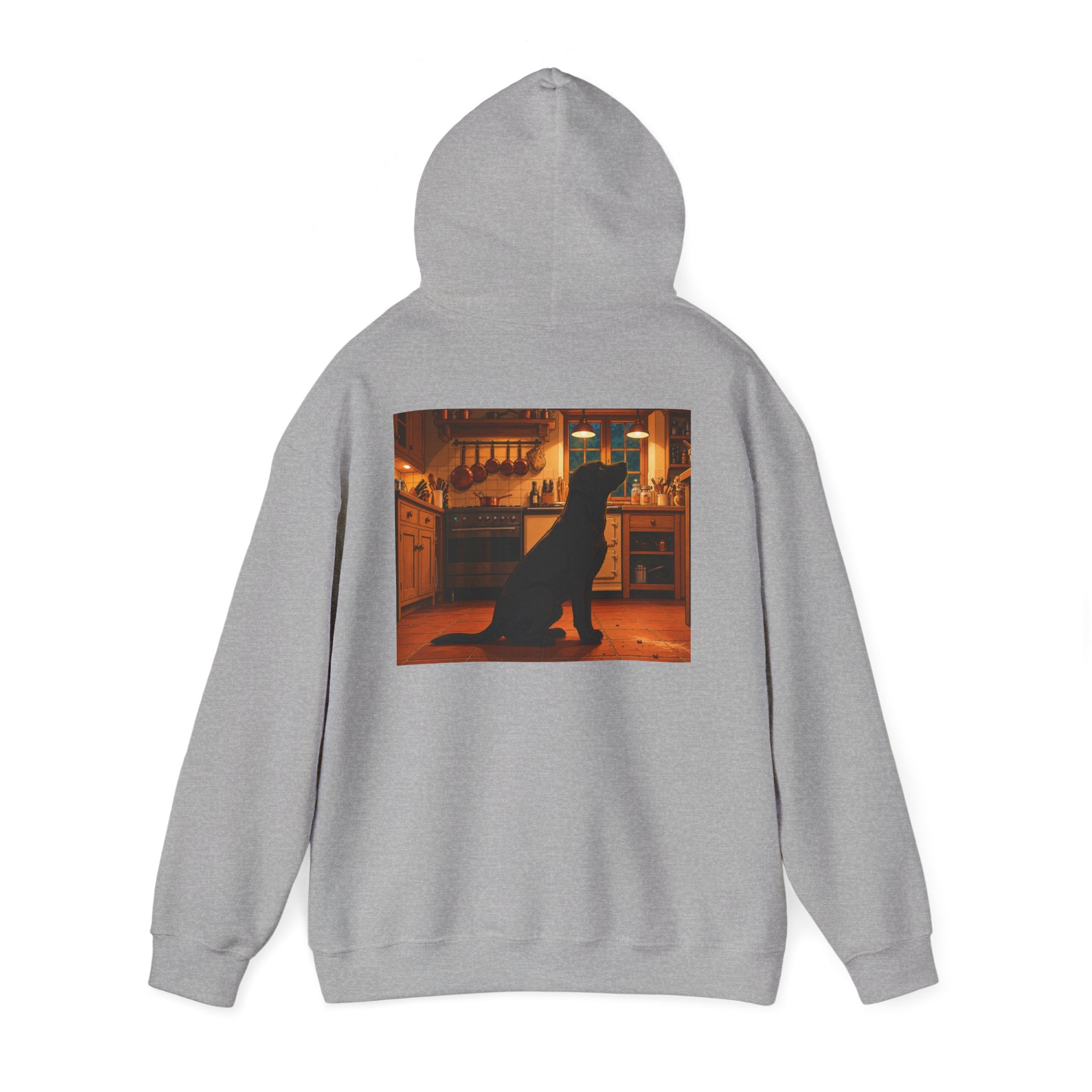 Labrador Retriever Hoodie — “Chief Crumb Inspector” Cute Labrador Kitchen Portrait Pullover