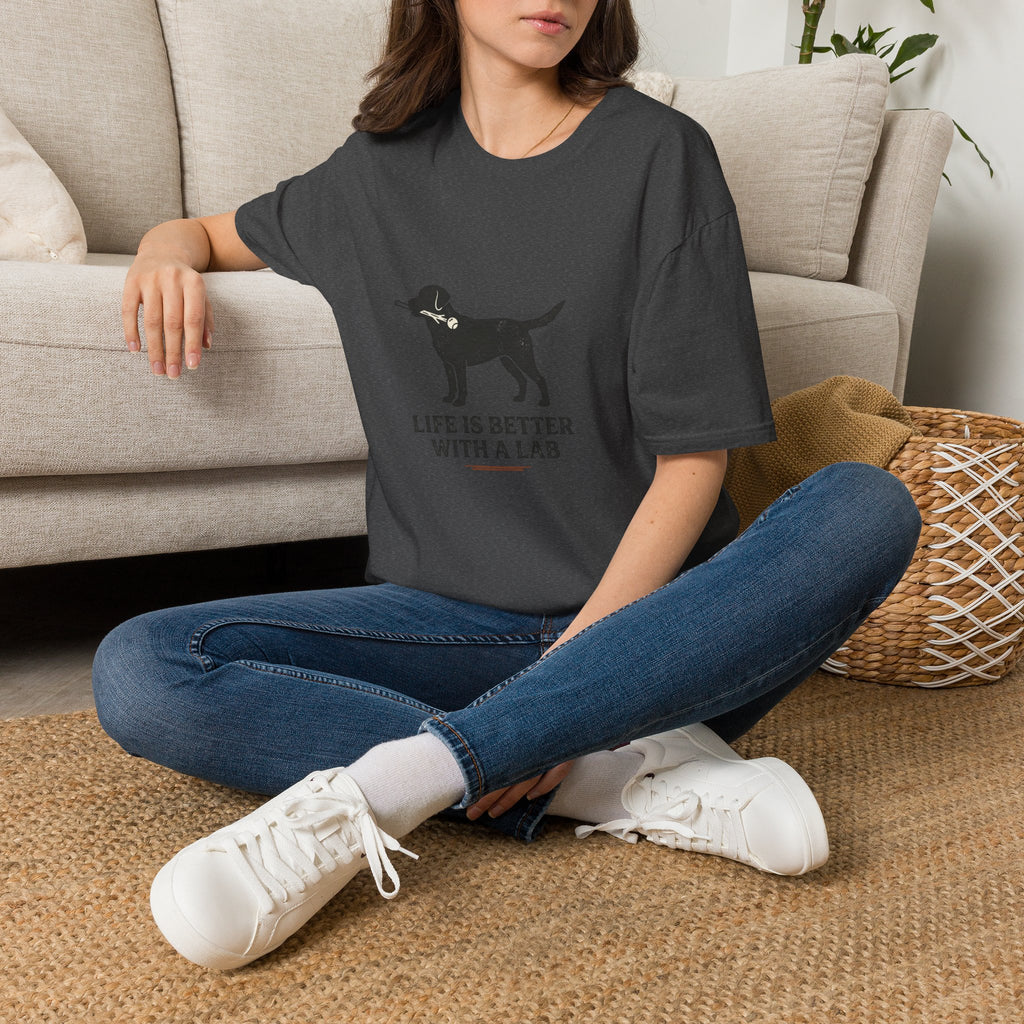 Lab Retriever T-Shirt — "Life Is Better With a Lab" Dog Lover Tee
