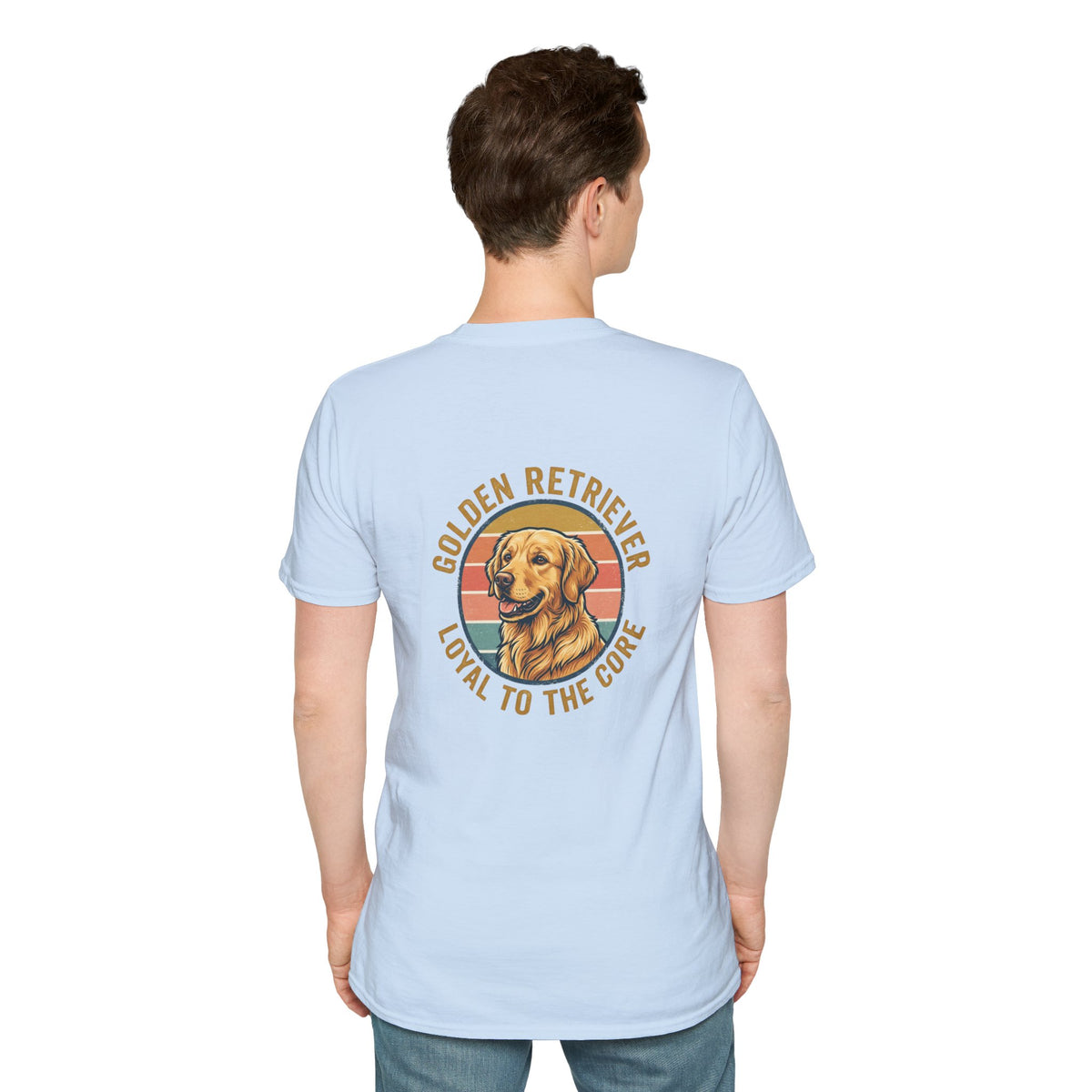 Golden Retriever Good Boy Club Print T-Shirt