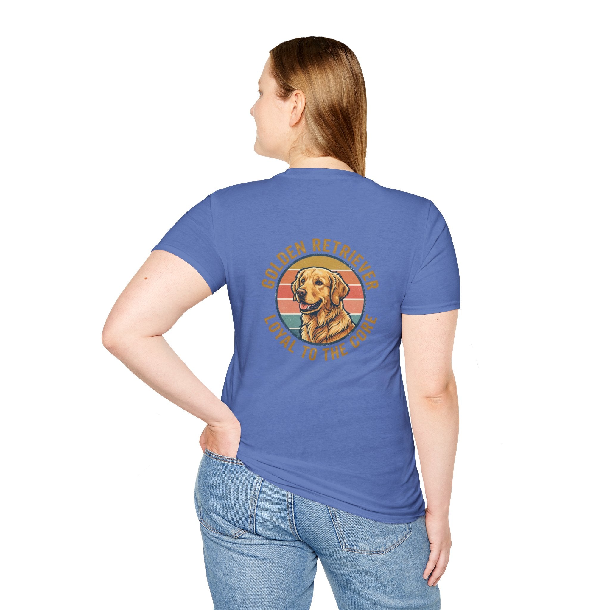 Golden Retriever Good Boy Club Print T-Shirt