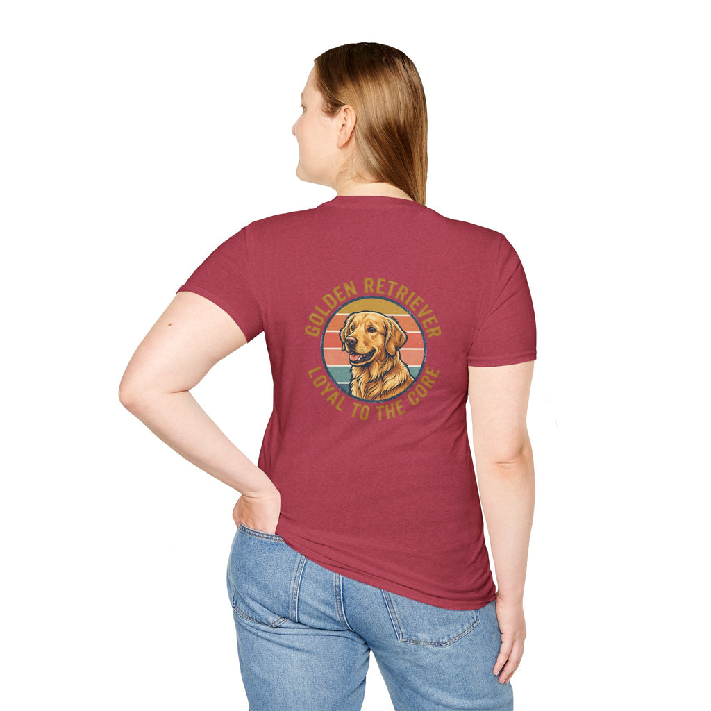 Golden Retriever Good Boy Club Print T-Shirt