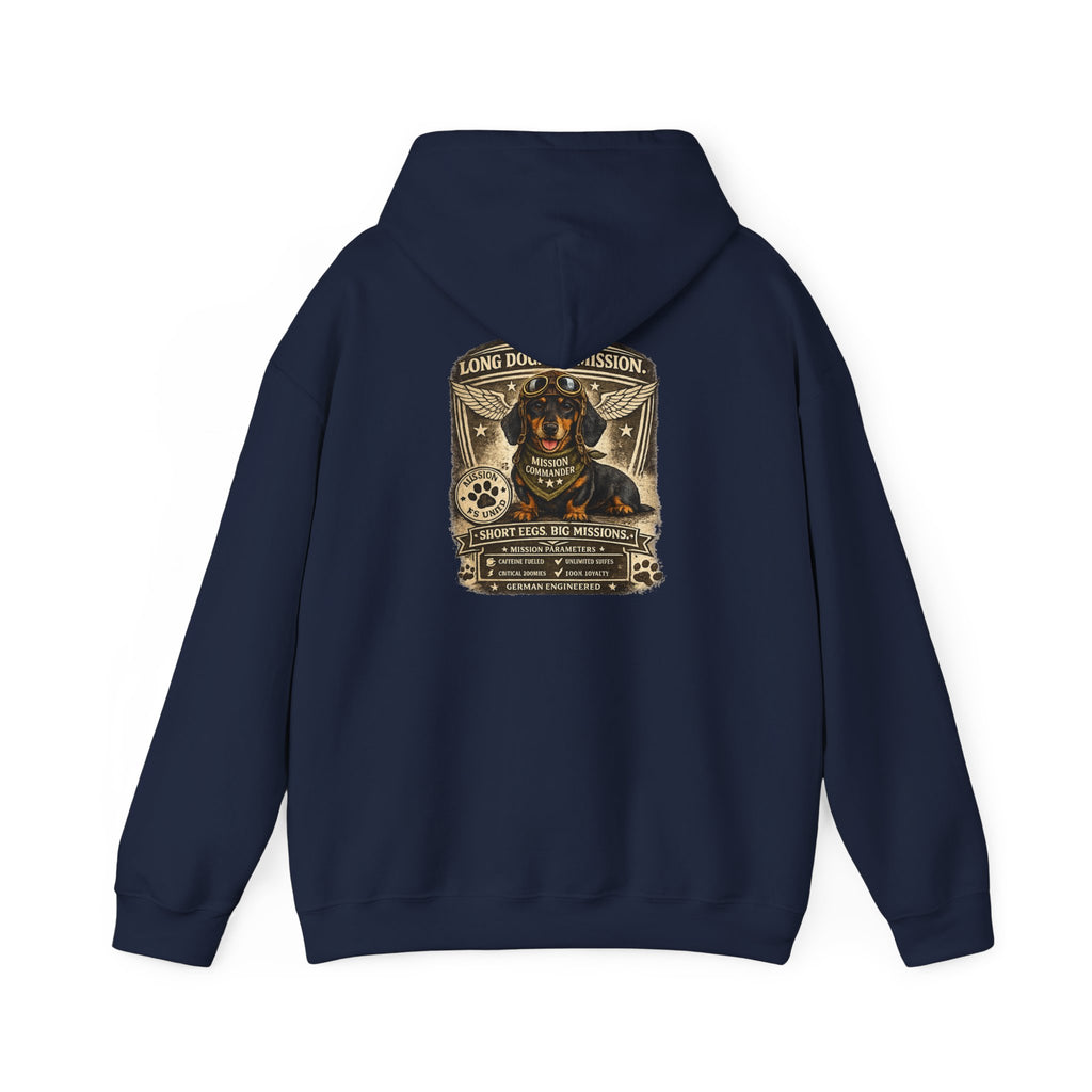 Dachshund — "Long Dog" Vintage Badge Graphic