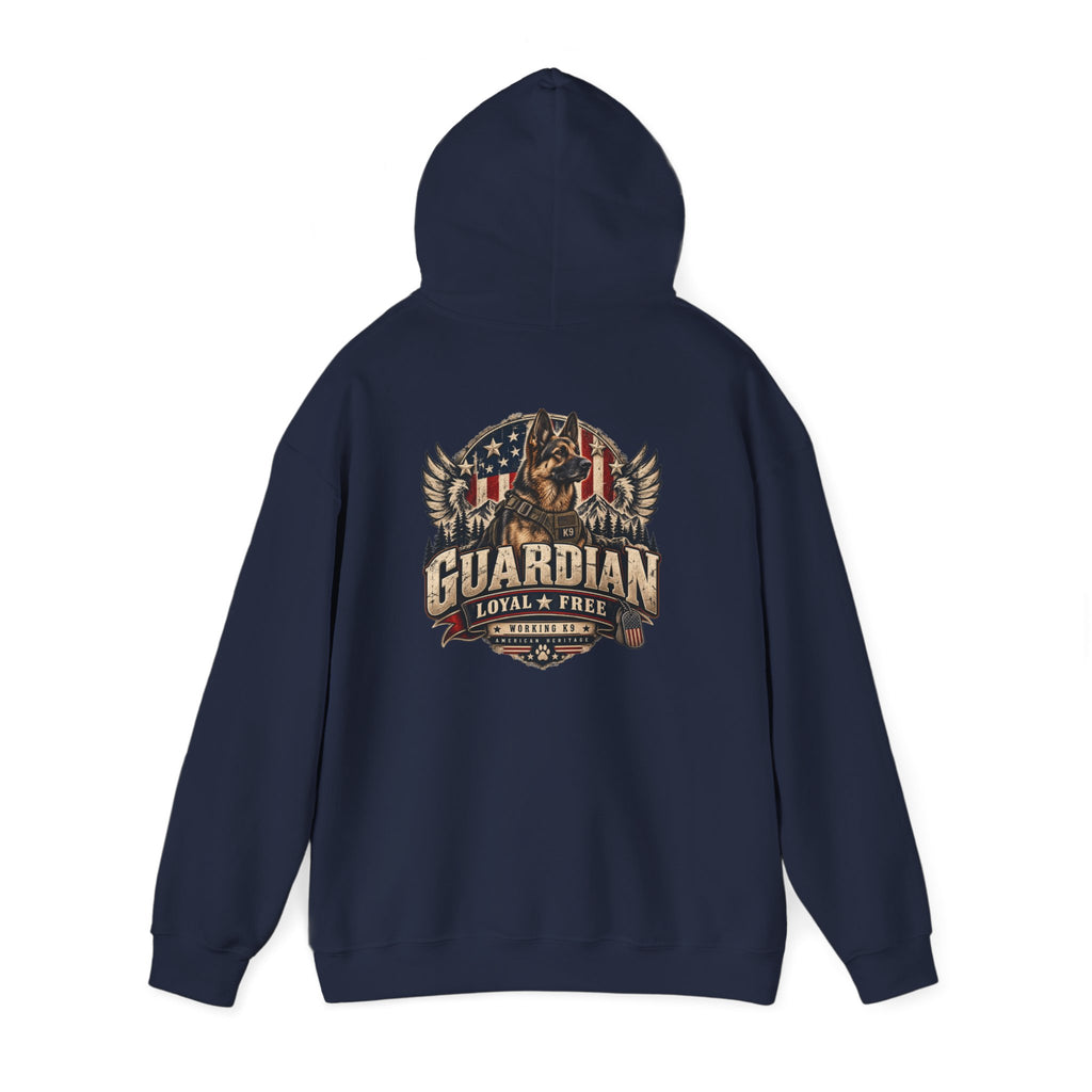 Guardian Loyal & Free Hoodie - Patriotic American Flag Eagle Design