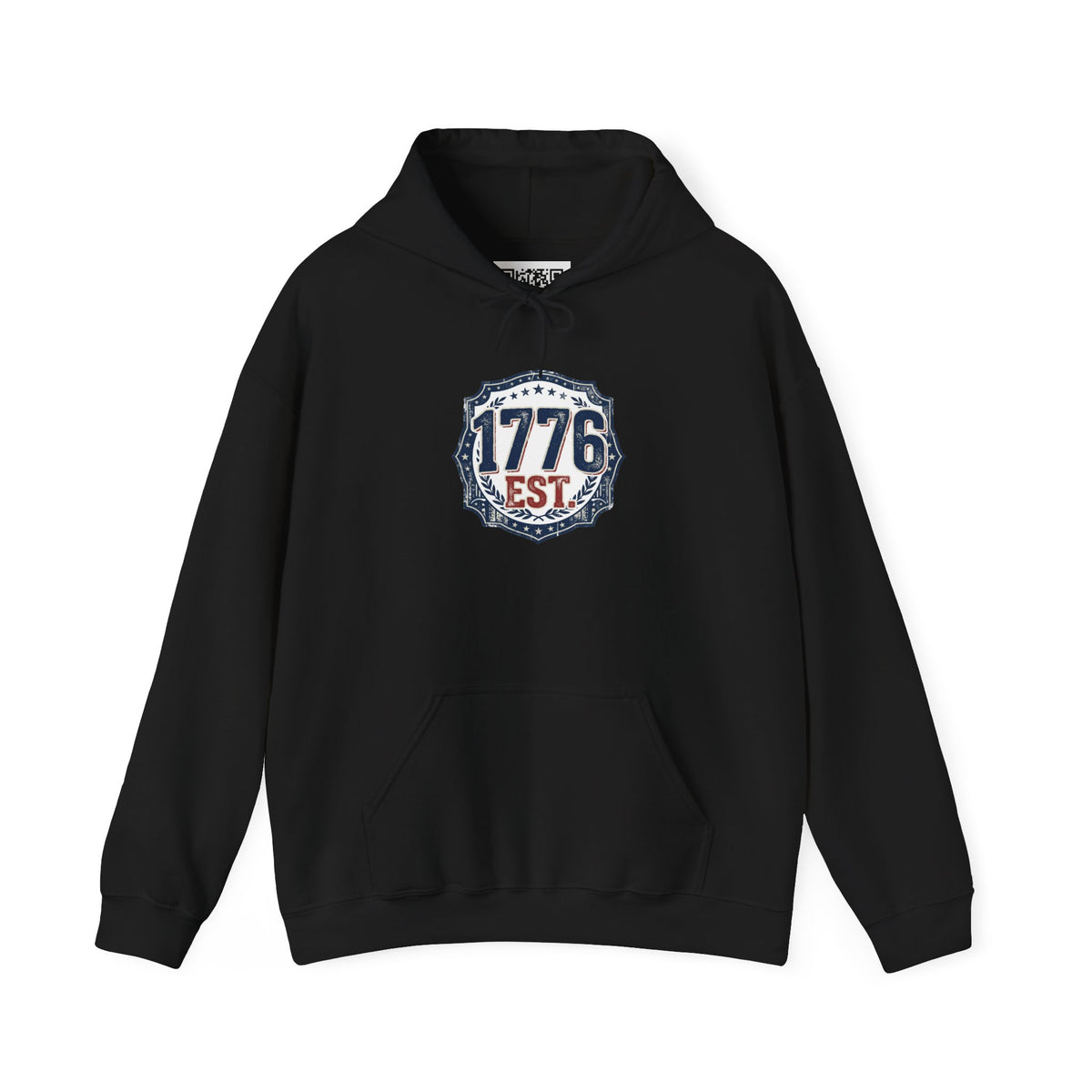 1776 Patriotic Hoodie — "Free Because of the Brave" Military Veteran Sweatshirt