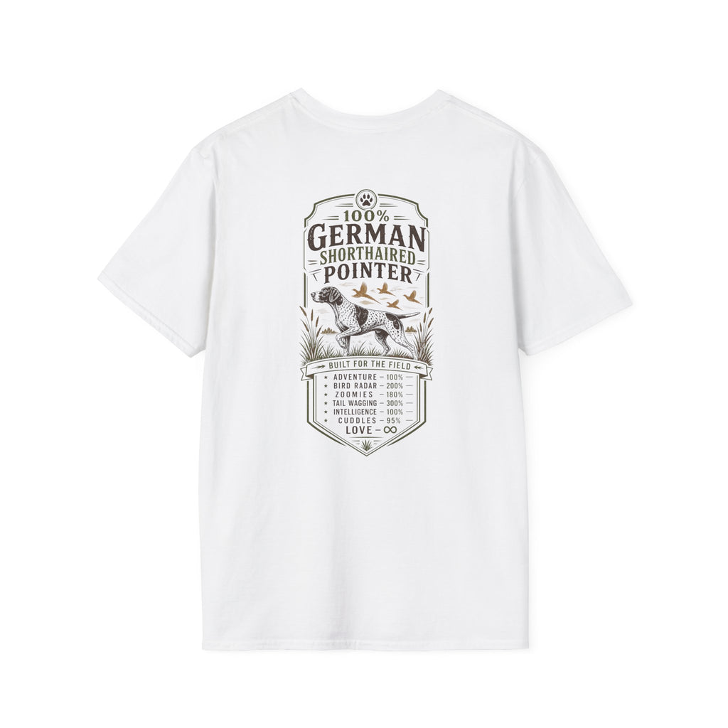 Pointer Dog Graphic T‑Shirt — Vintage Hunting Bird Design