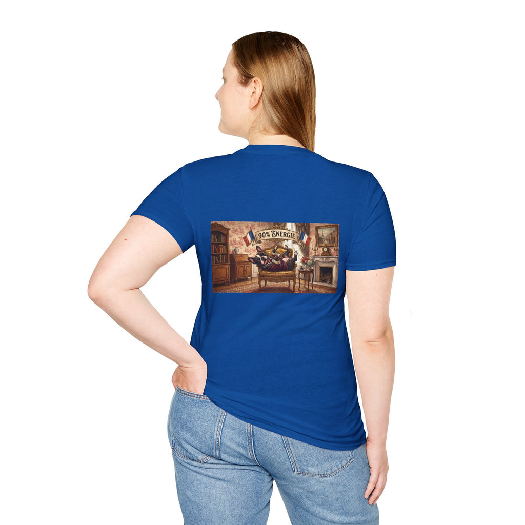 French Bulldog 90% Energy T-Shirt Graphic Tee