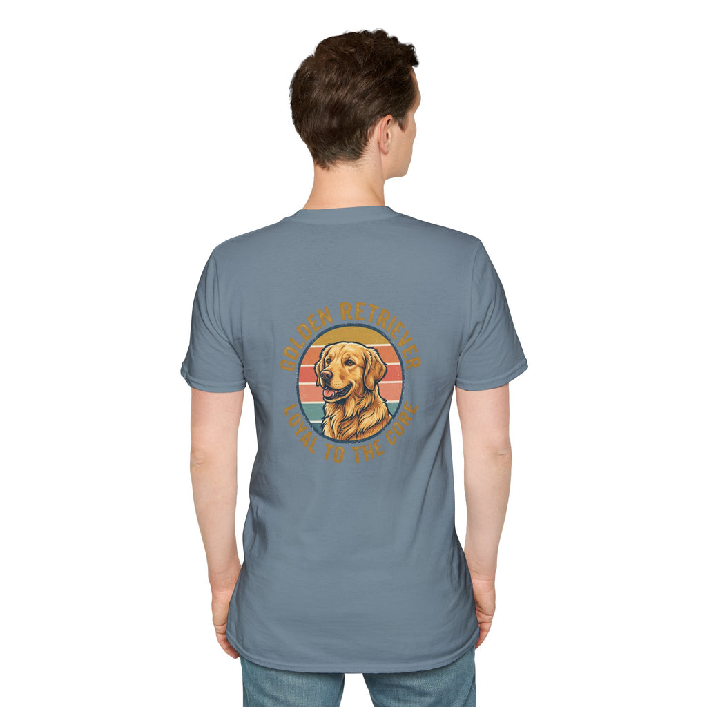Golden Retriever Good Boy Club Print T-Shirt