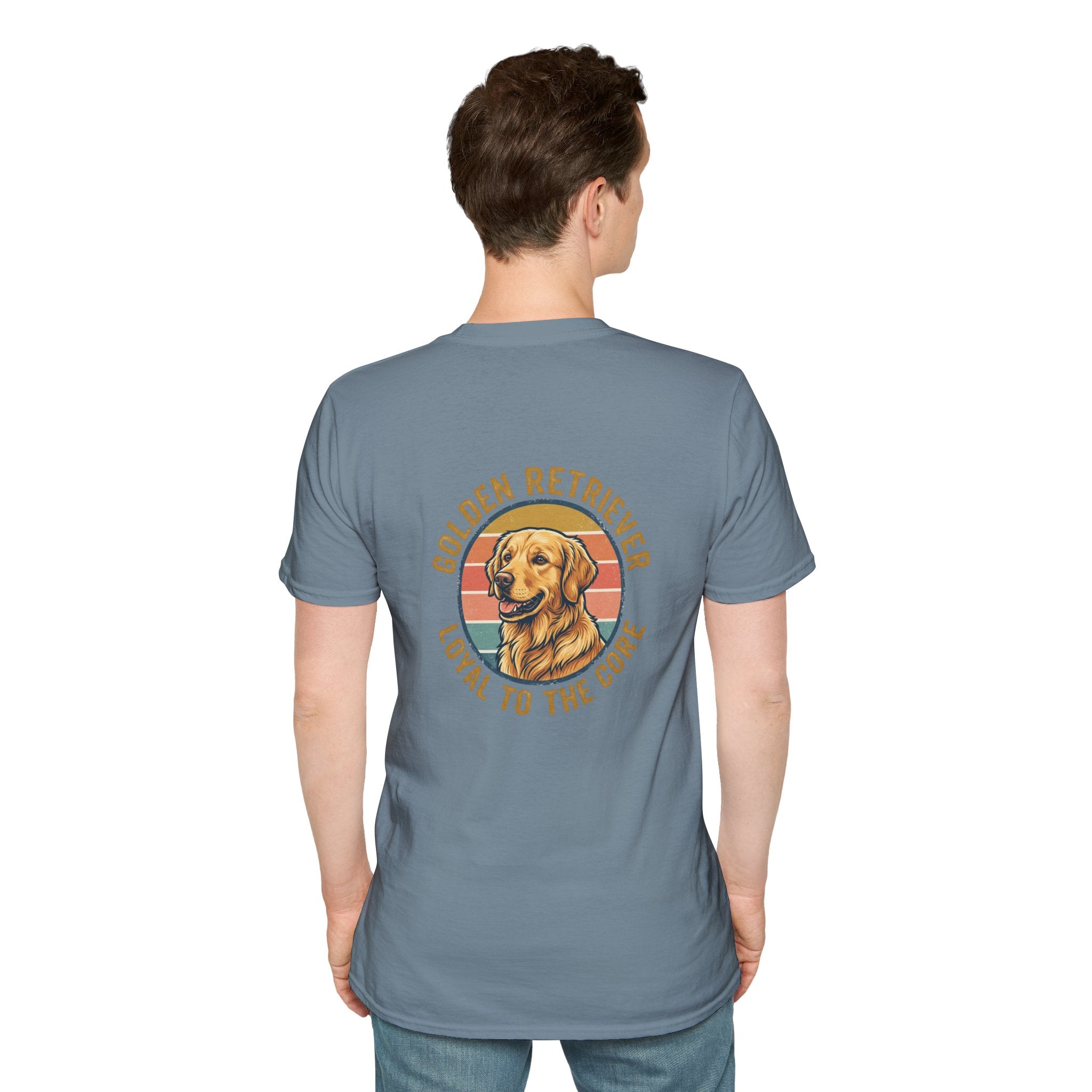 Golden Retriever Good Boy Club Print T-Shirt